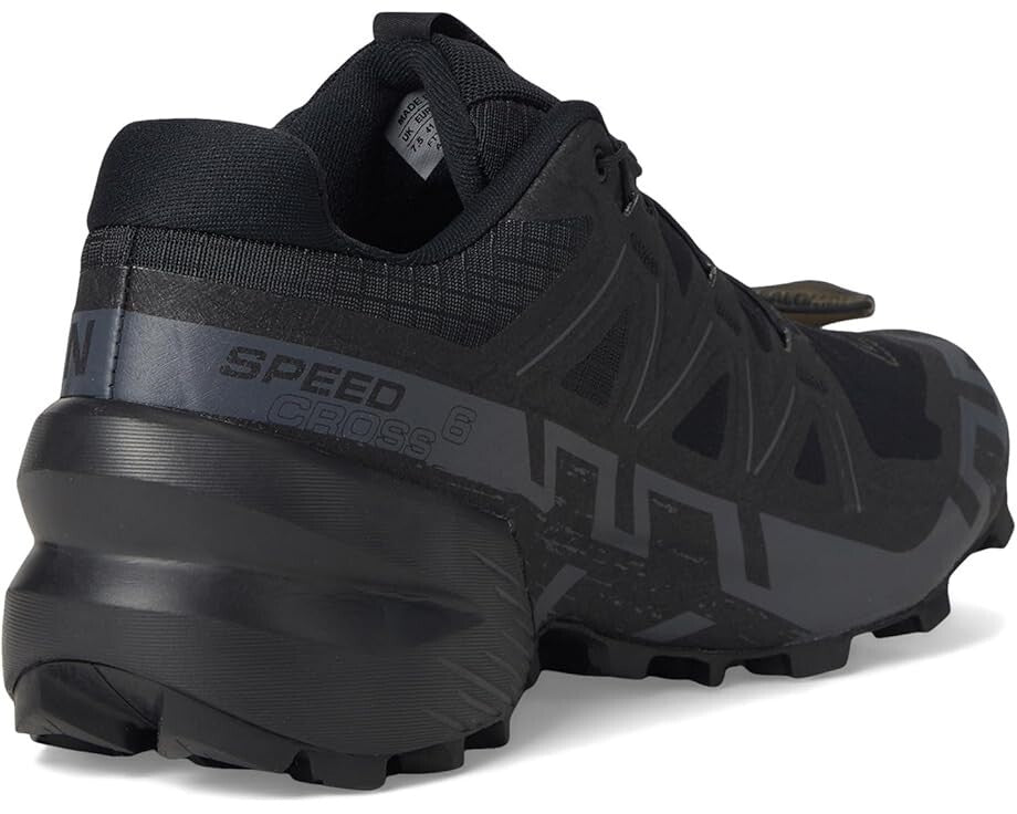 Salomon Speedcross 6 417440 Sneakers Men's Black Red Low Top Trail Running Shoes