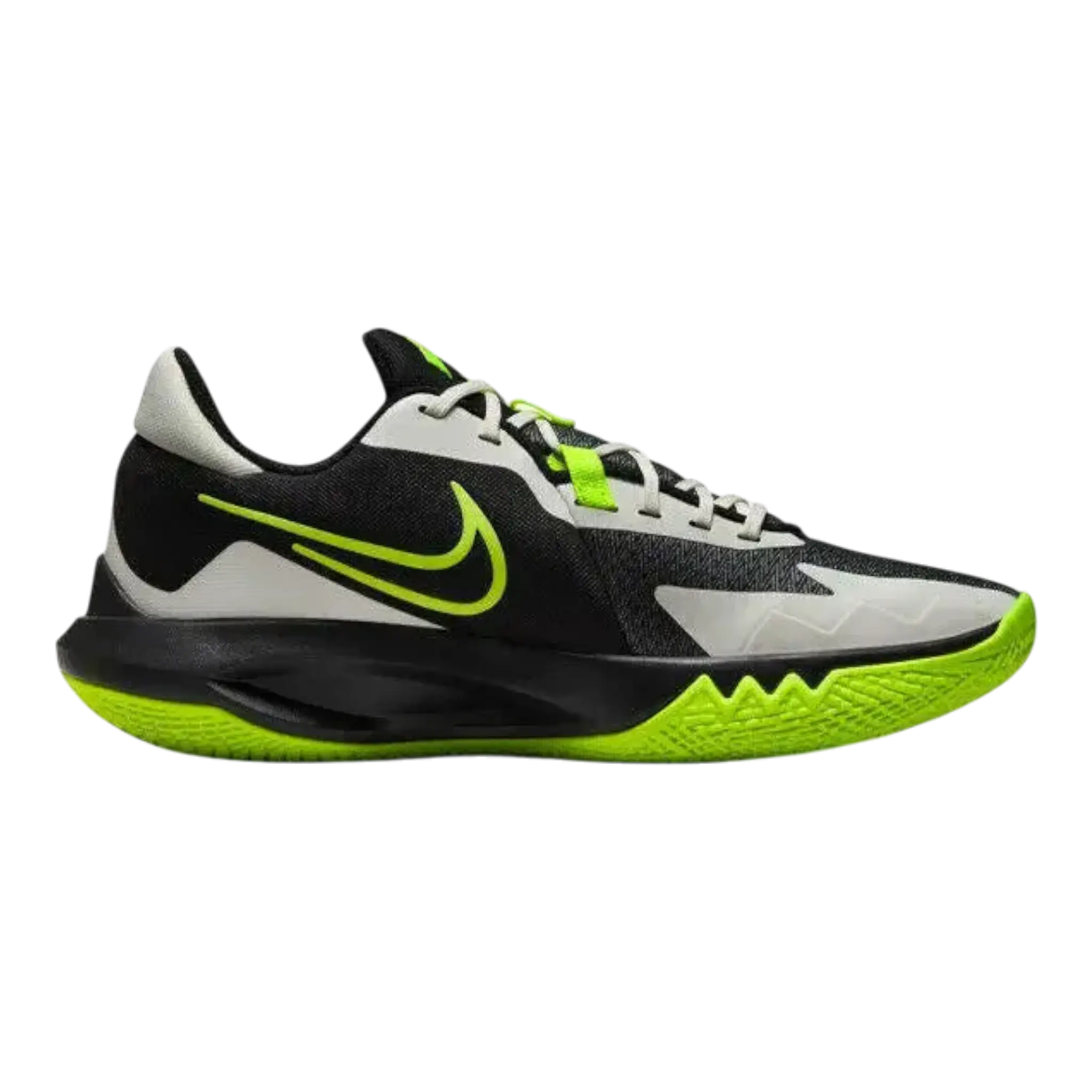 Nike Precision 6 Sneaker Mens Black Volt Herringbone Basketball Shoes Nike