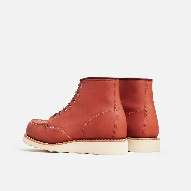 Red Wing Heritage Classic 3425 Women's Auburn Leather Moc Toe 6-Inch Ankle Boots.