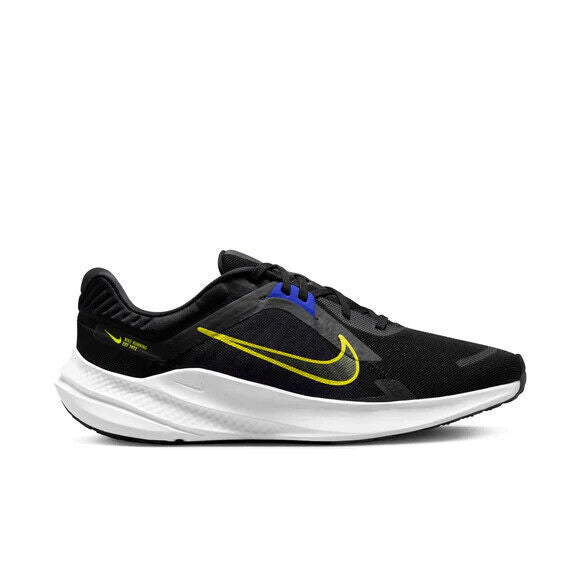 Nike Quest 5 Sneakers Men's Black Yellow White Low Top Running Shoes