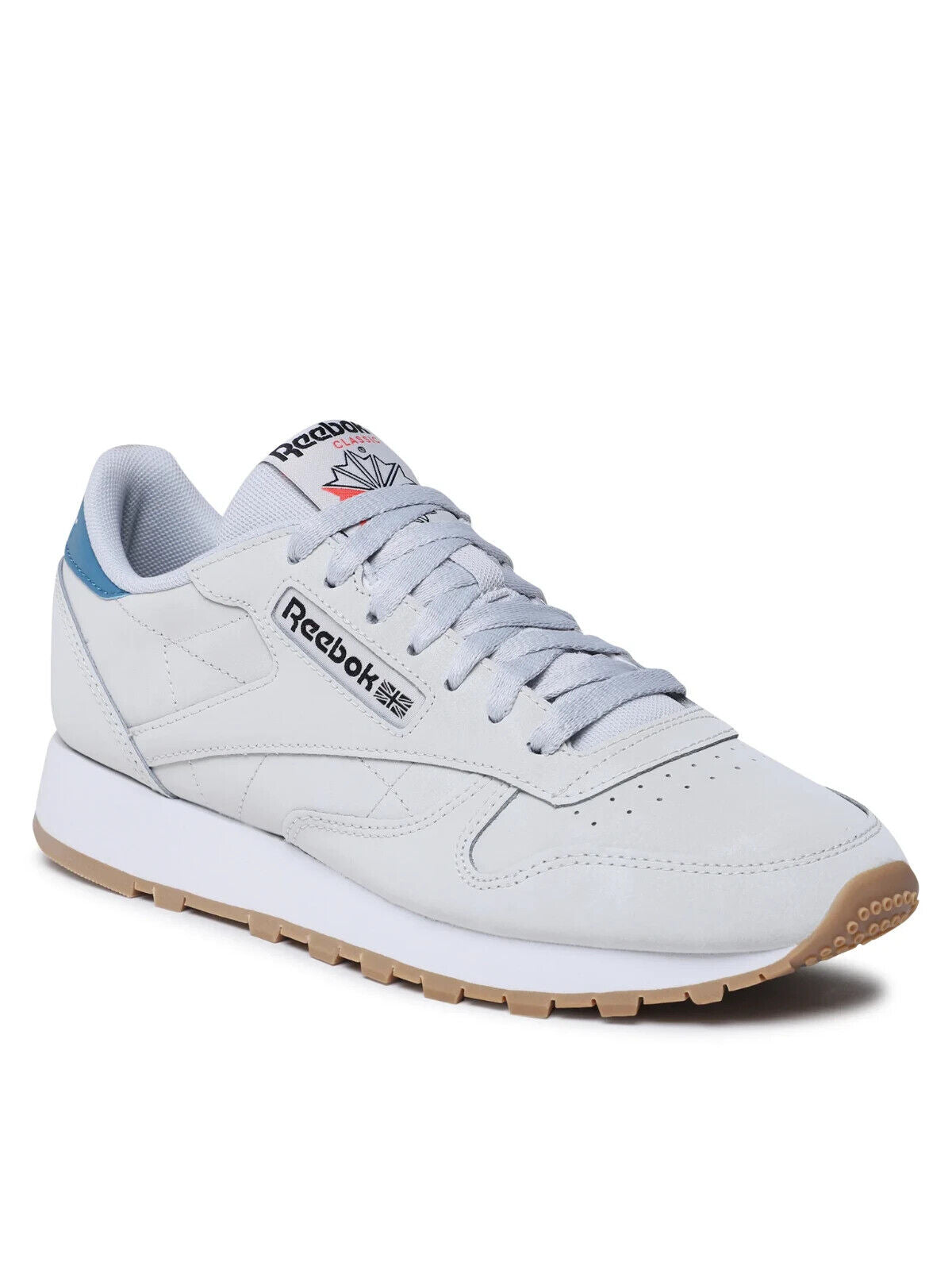 Reebok Classic Leather LifeStyle Sneaker Men's Gray Blue Low Top Shoes