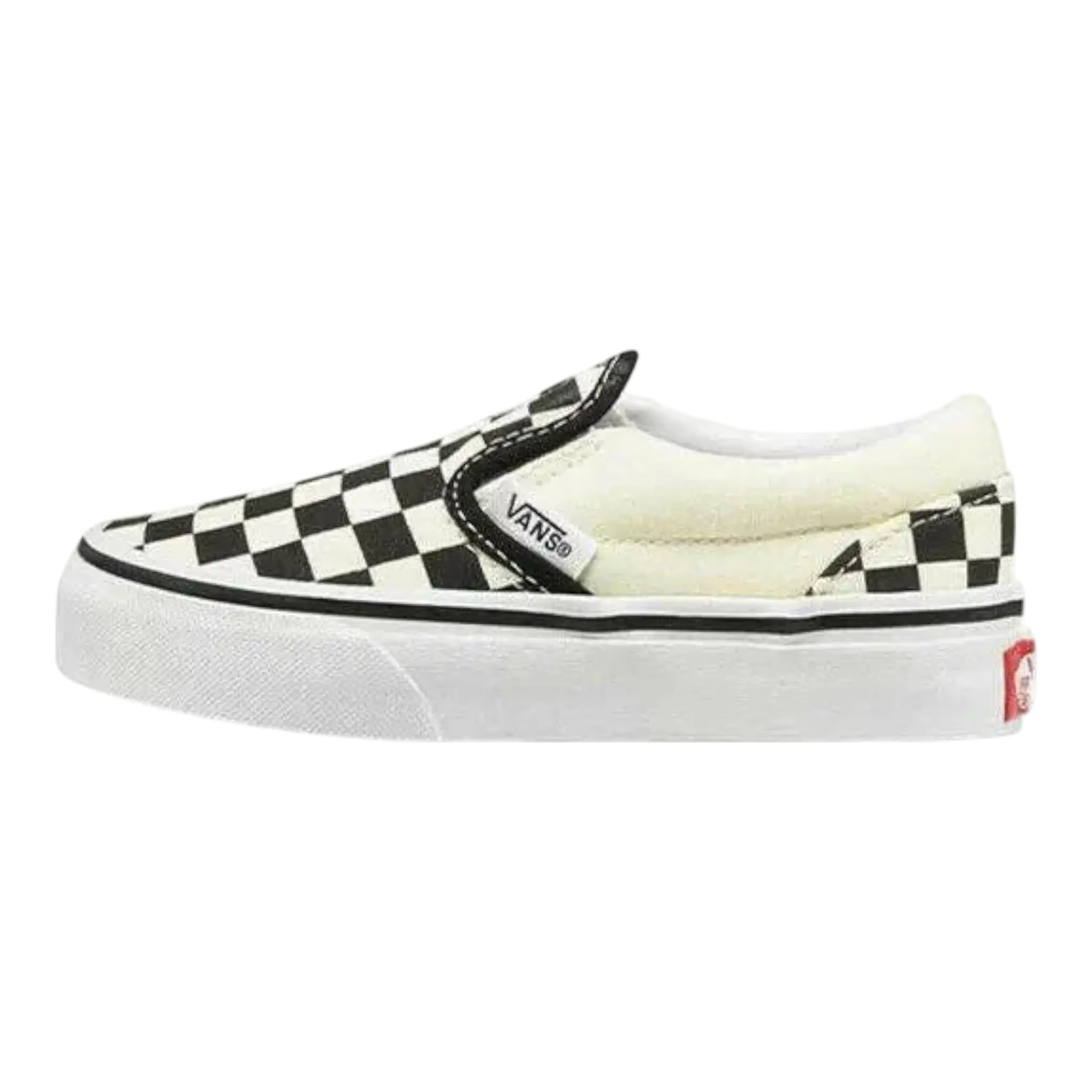 Vans Classic Slip-On Kids Black White Checkerboard Skateboard Shoes Vans