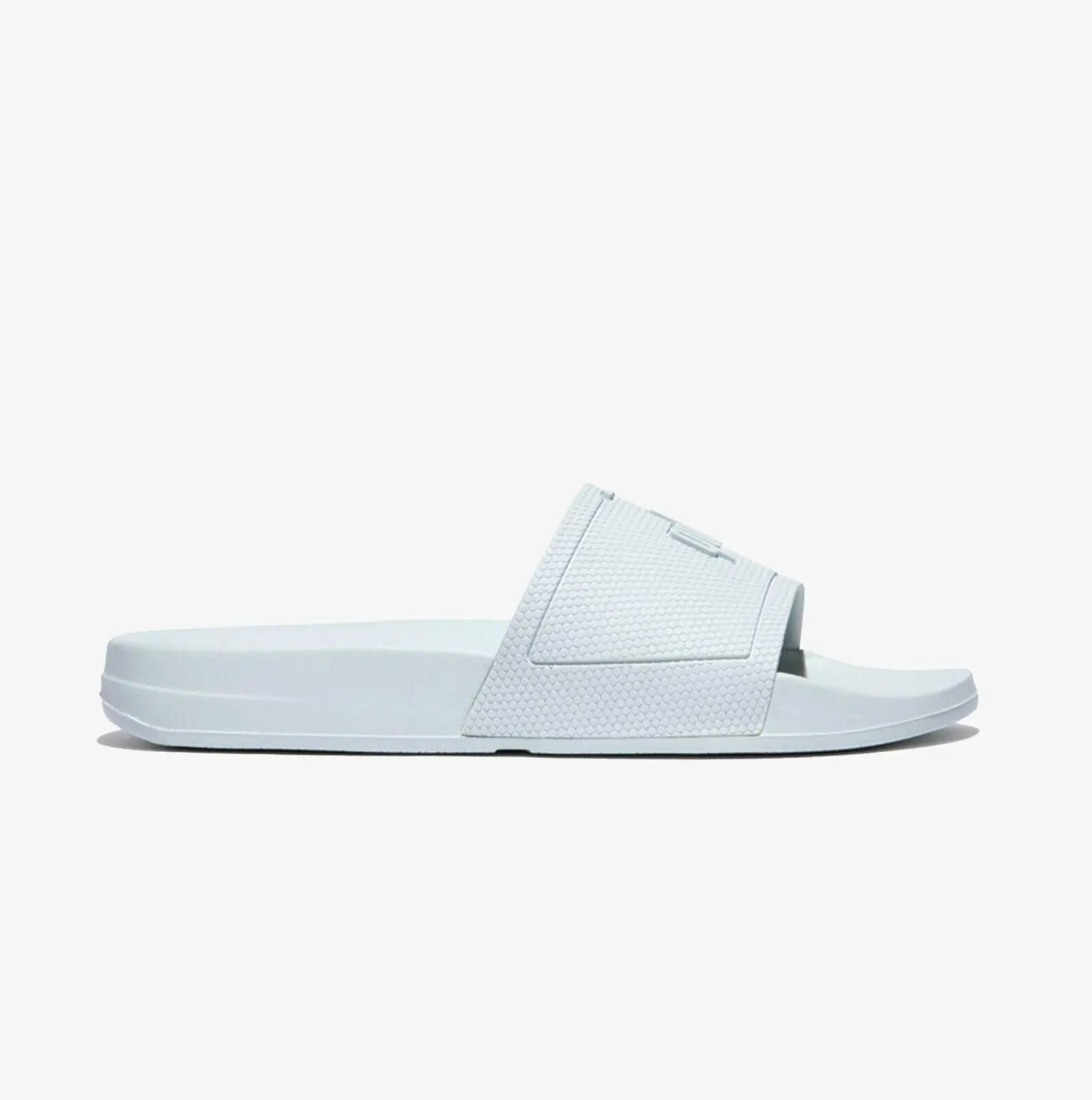 FitFlop Iqushion Pool Slide Slipper Women's Seafoam Blue Comfort Slip-On.
