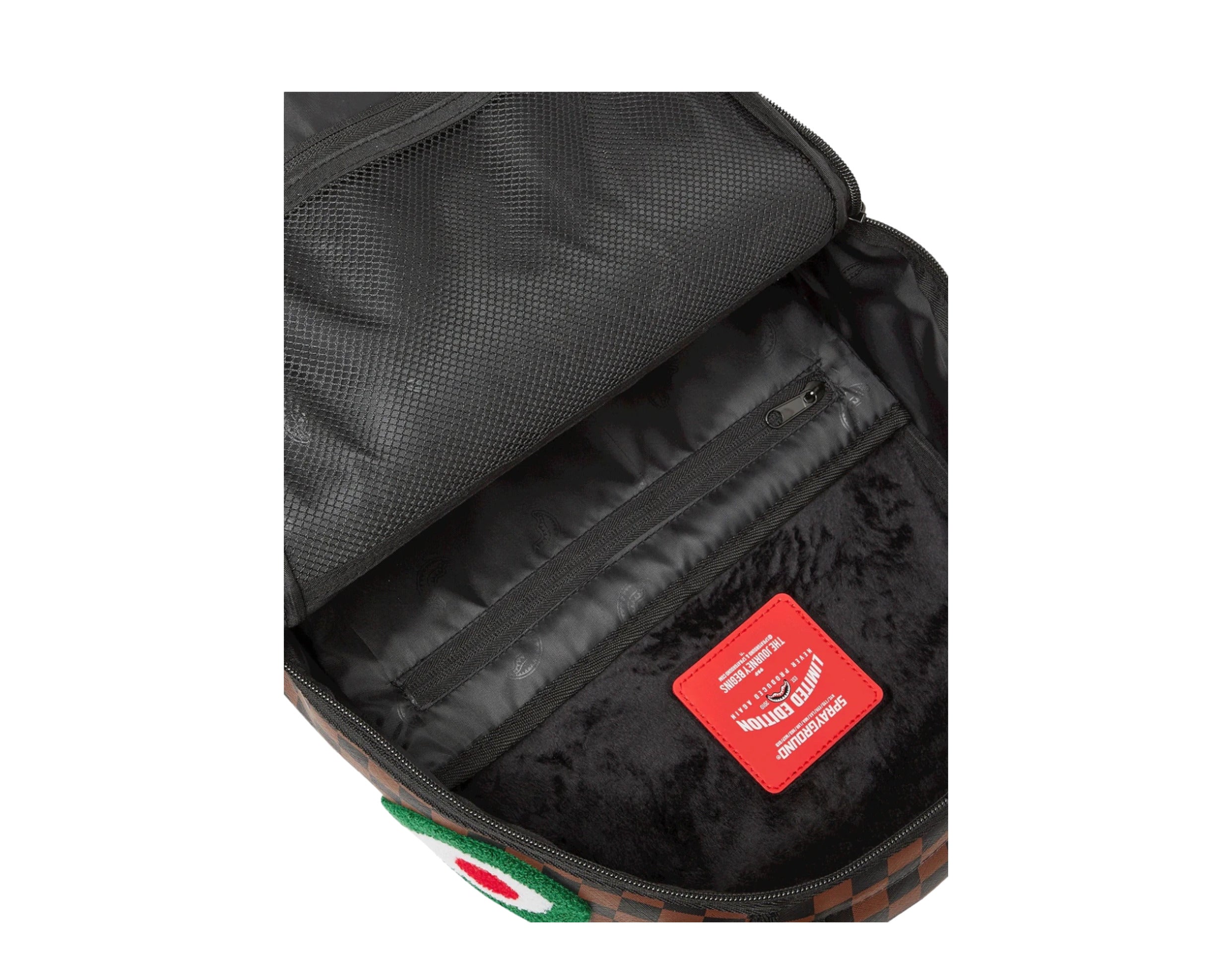 Sprayground Chenille Sip Romeo Air Italia Shark Backpack