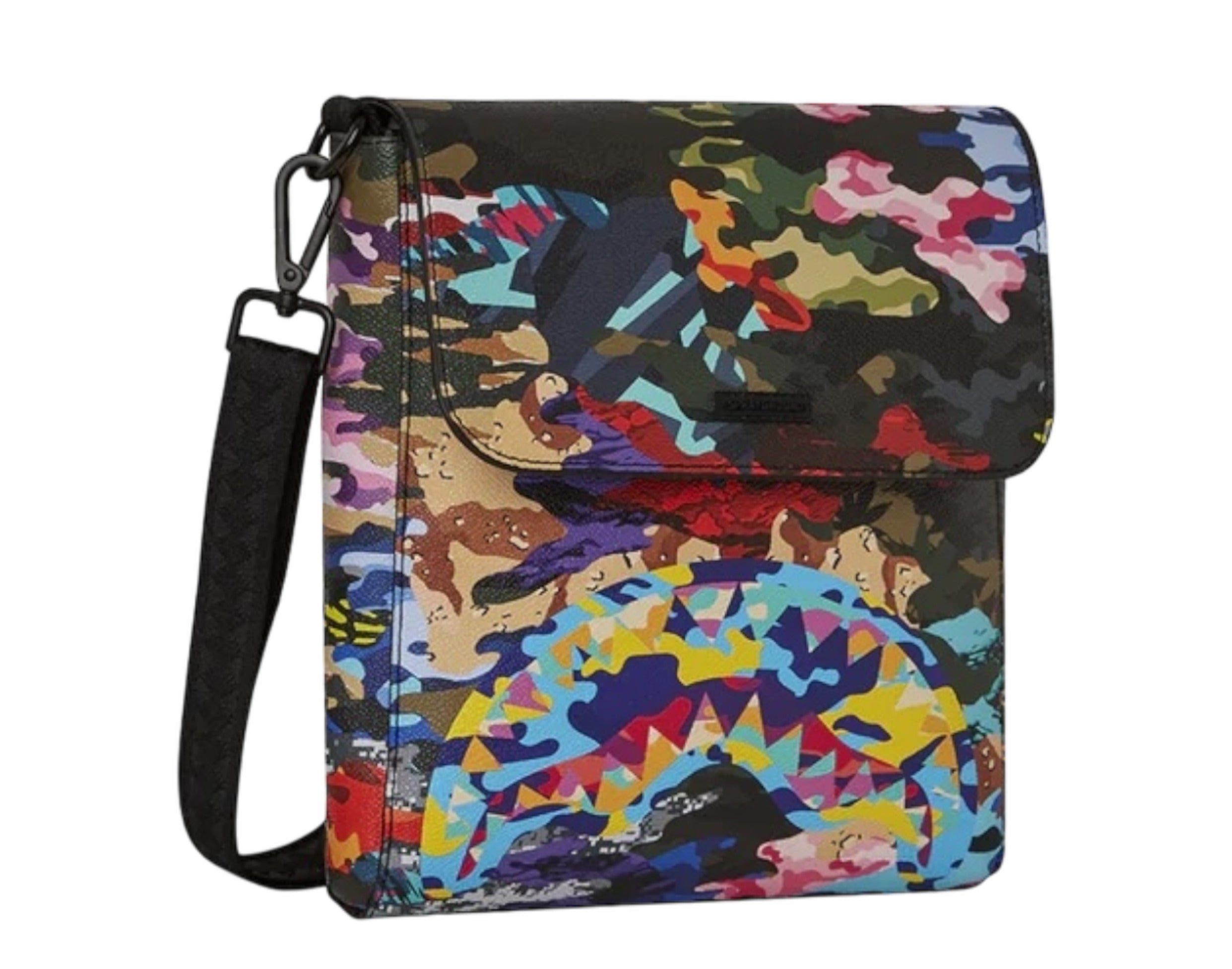 Sprayground Sliced And Diced Camo Messenger Bag