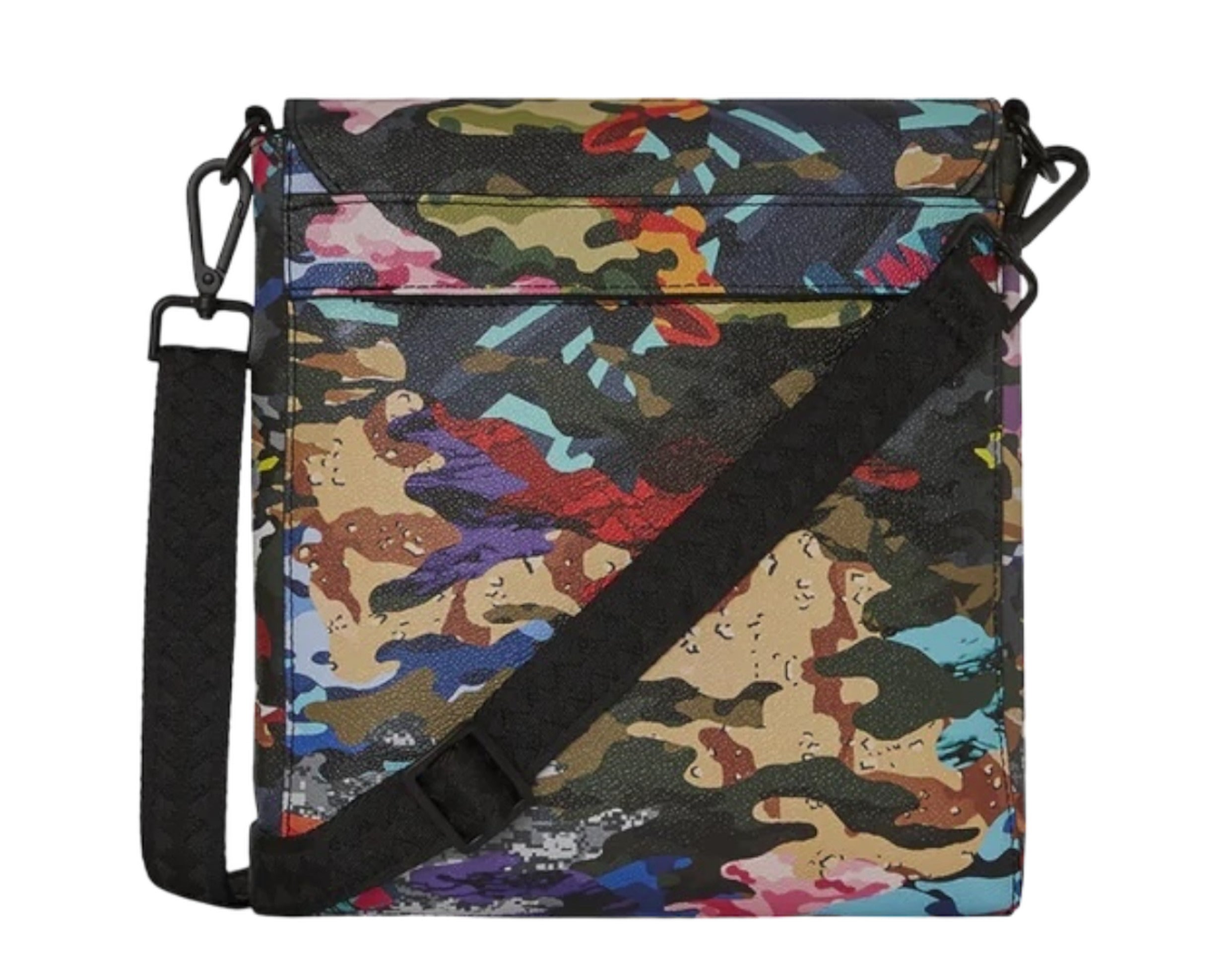 Sprayground Sliced And Diced Camo Messenger Bag