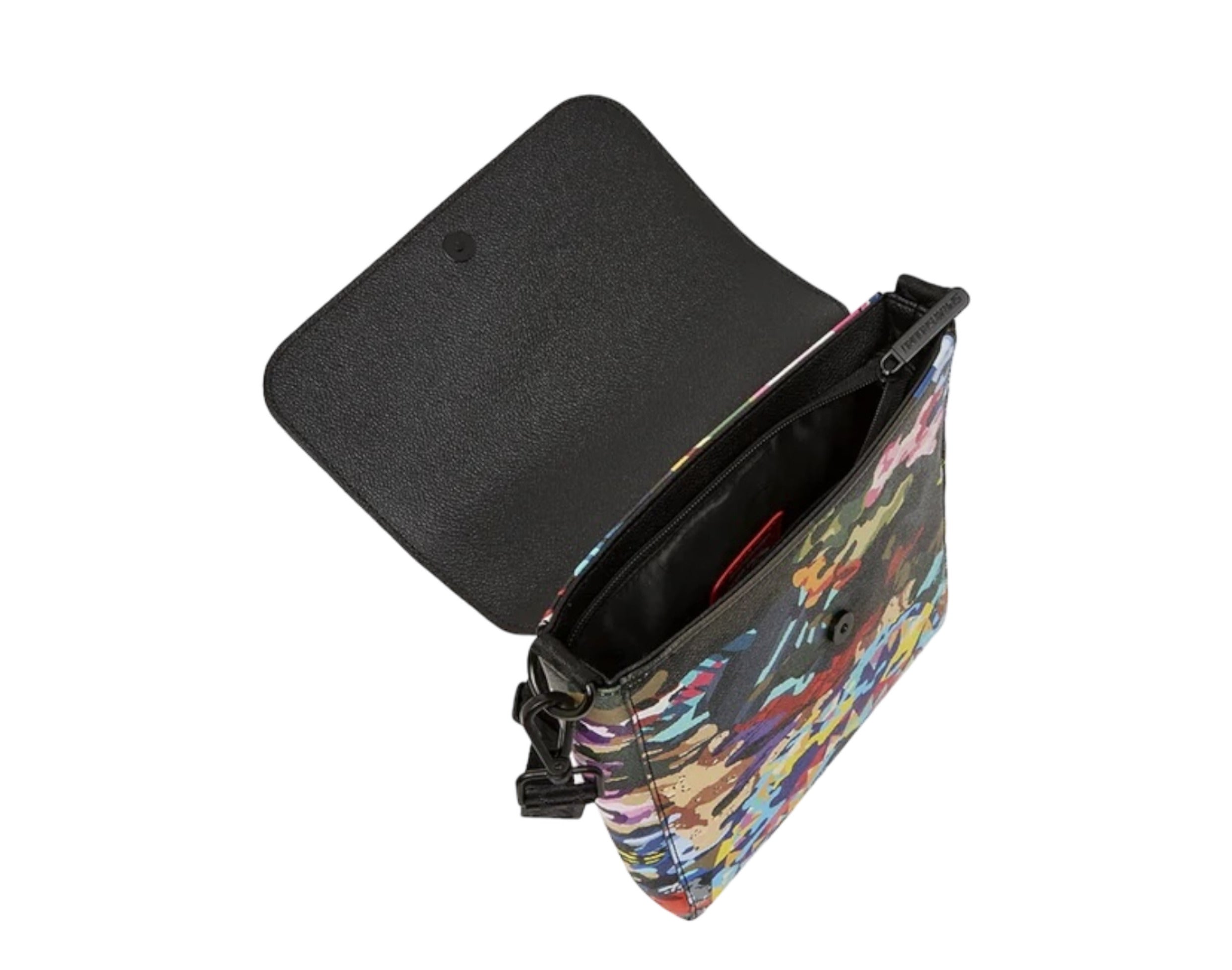 Sprayground Sliced And Diced Camo Messenger Bag