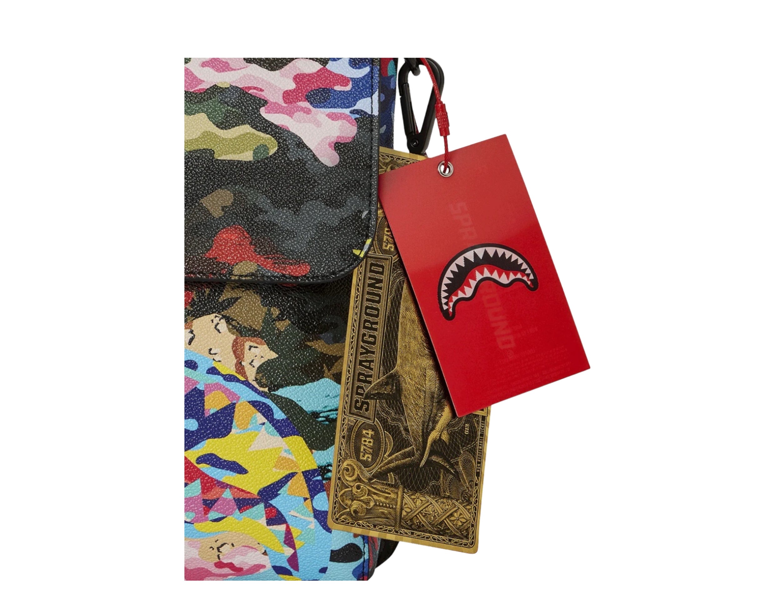 Sprayground Sliced And Diced Camo Messenger Bag