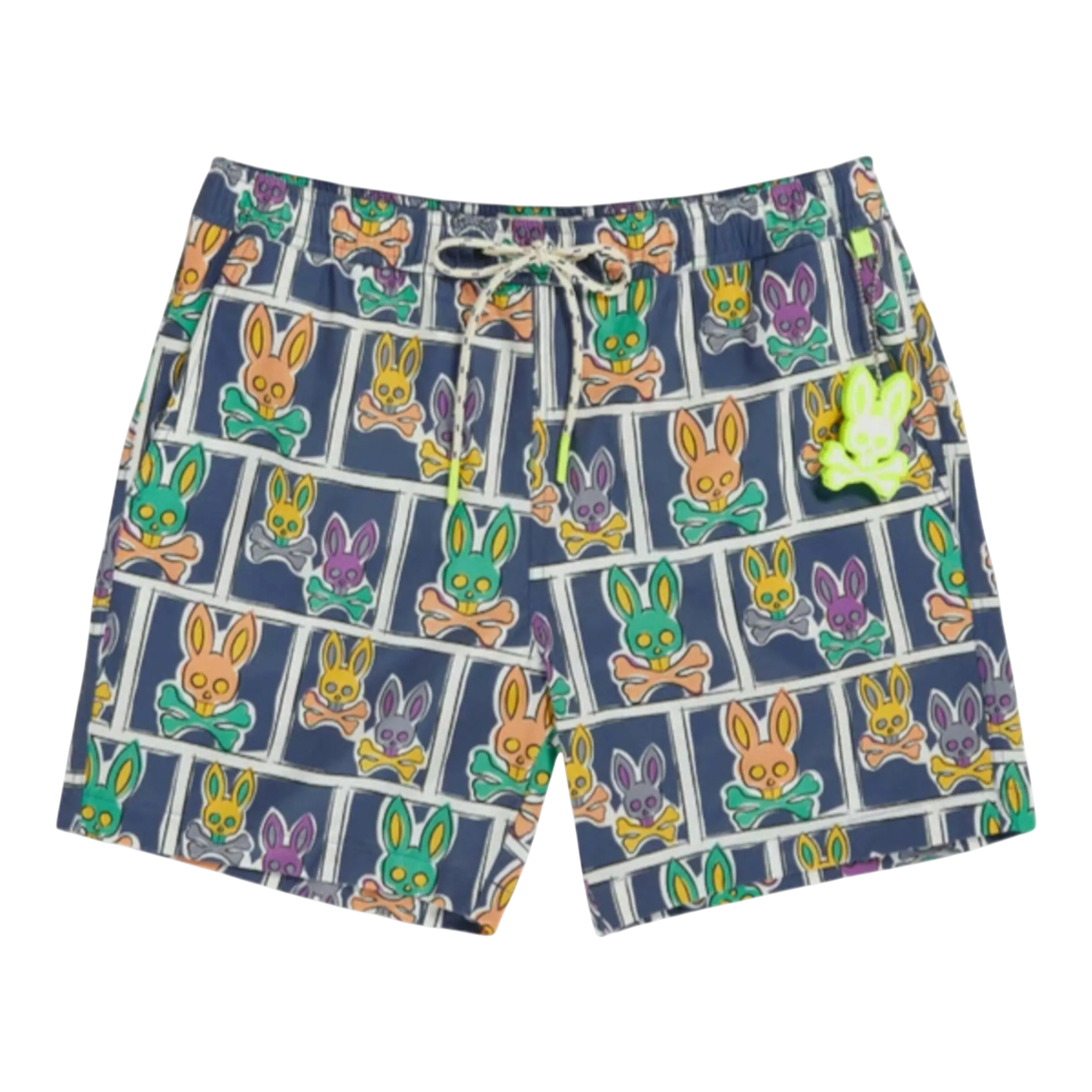 Psycho Bunny James Bunny In Box Men's Big and Tall Swim Trunks Psycho Bunny