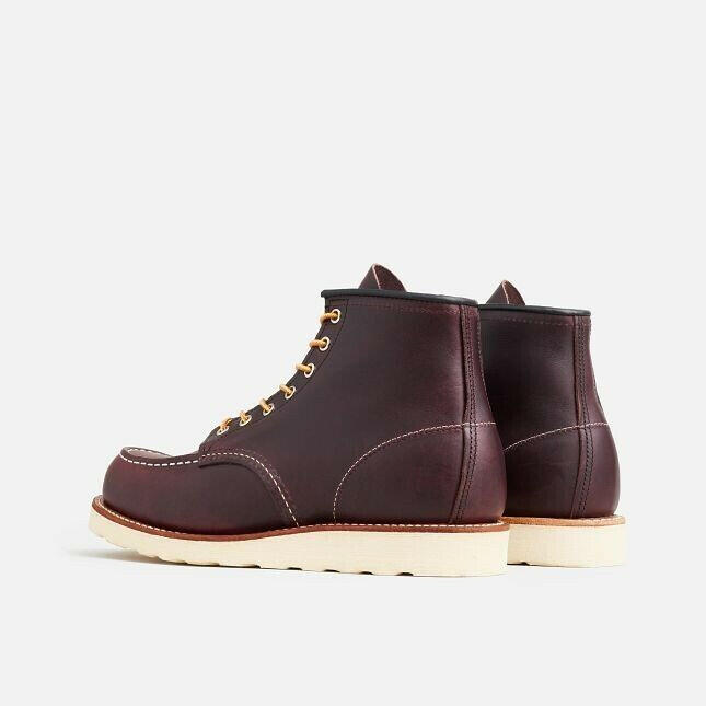 Red Wing Classic Moc 8847 Mens Black Cherry Excalibur Leather 6" Lifestyle Boots.