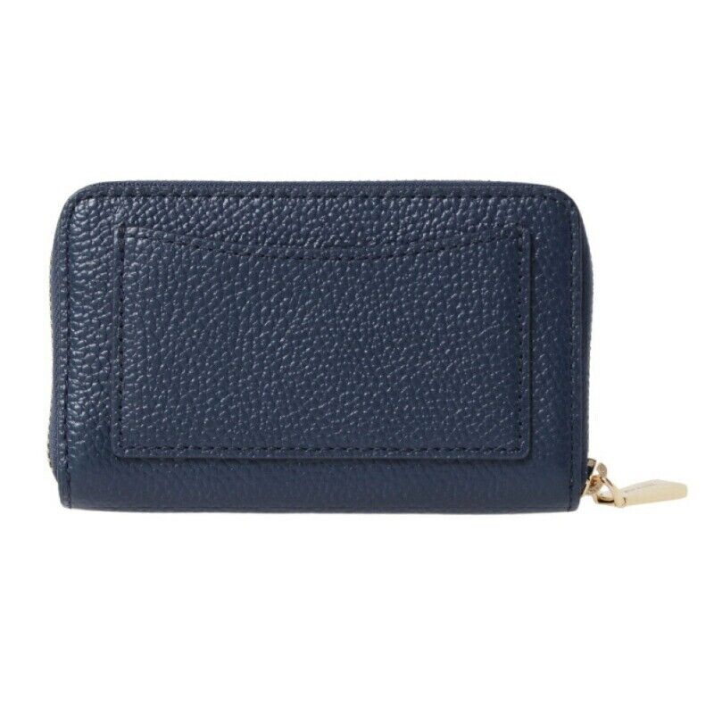 Michael Kors Jet Set Wallet Women's Small Navy Leather Zip-Around.