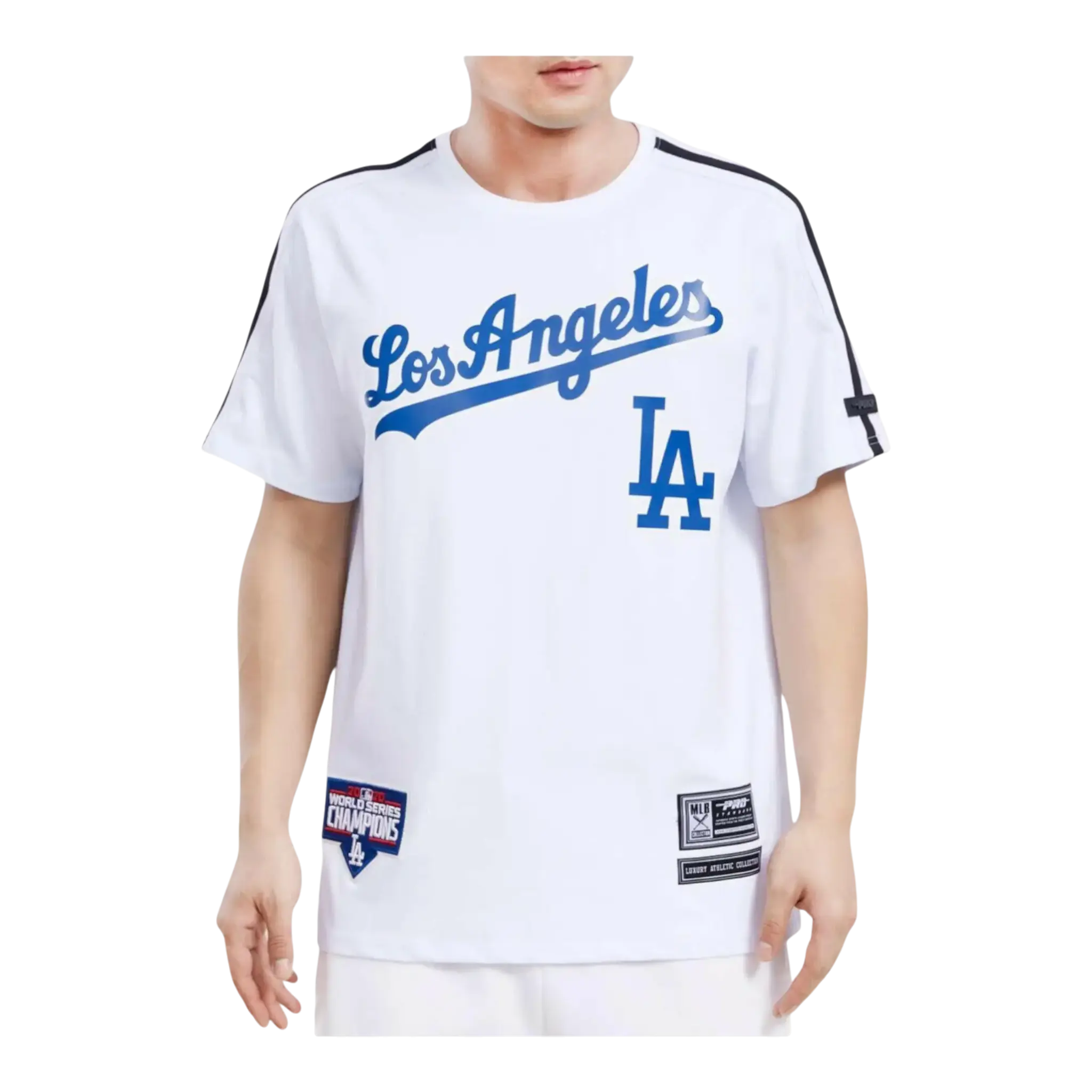 Pro Standard MLB Los Angeles Dodgers Logo Pro Team Taping Shirt Pro Standard