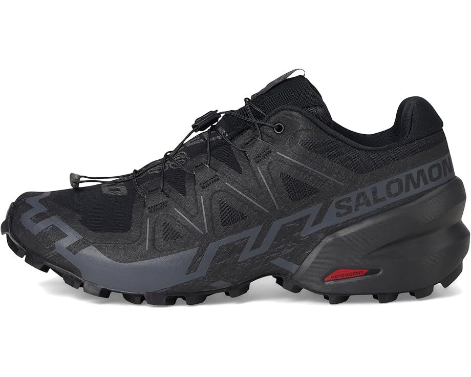 Salomon Speedcross 6 417440 Sneakers Men's Black Red Low Top Trail Running Shoes