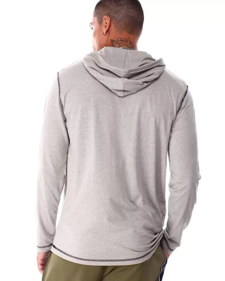 Tommy Hilfiger 09T4197-004 Hoodie Mens Gray Cotton Blend Long Sleeve Performance