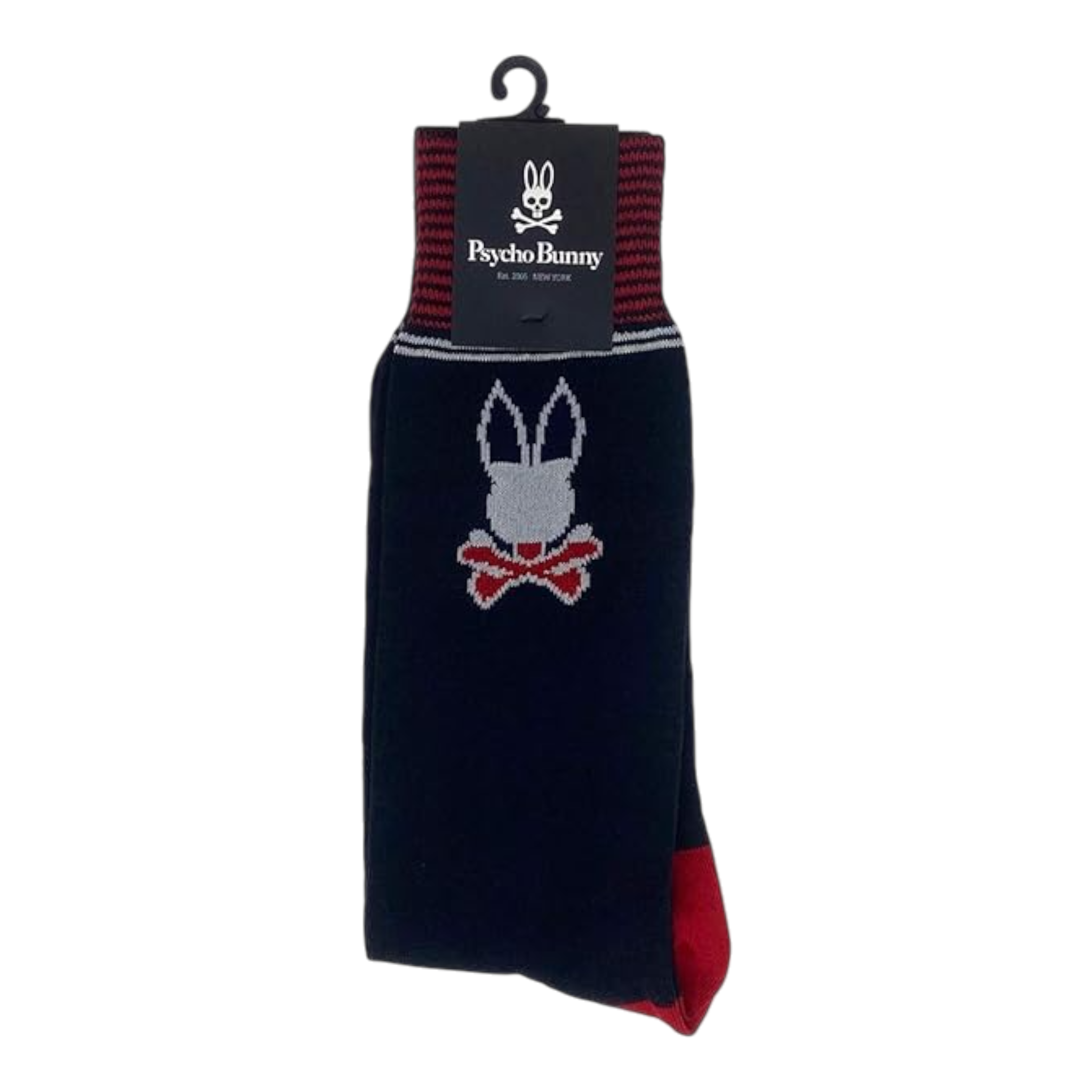 Psycho Bunny Colorblock Men’s Socks – Navy
