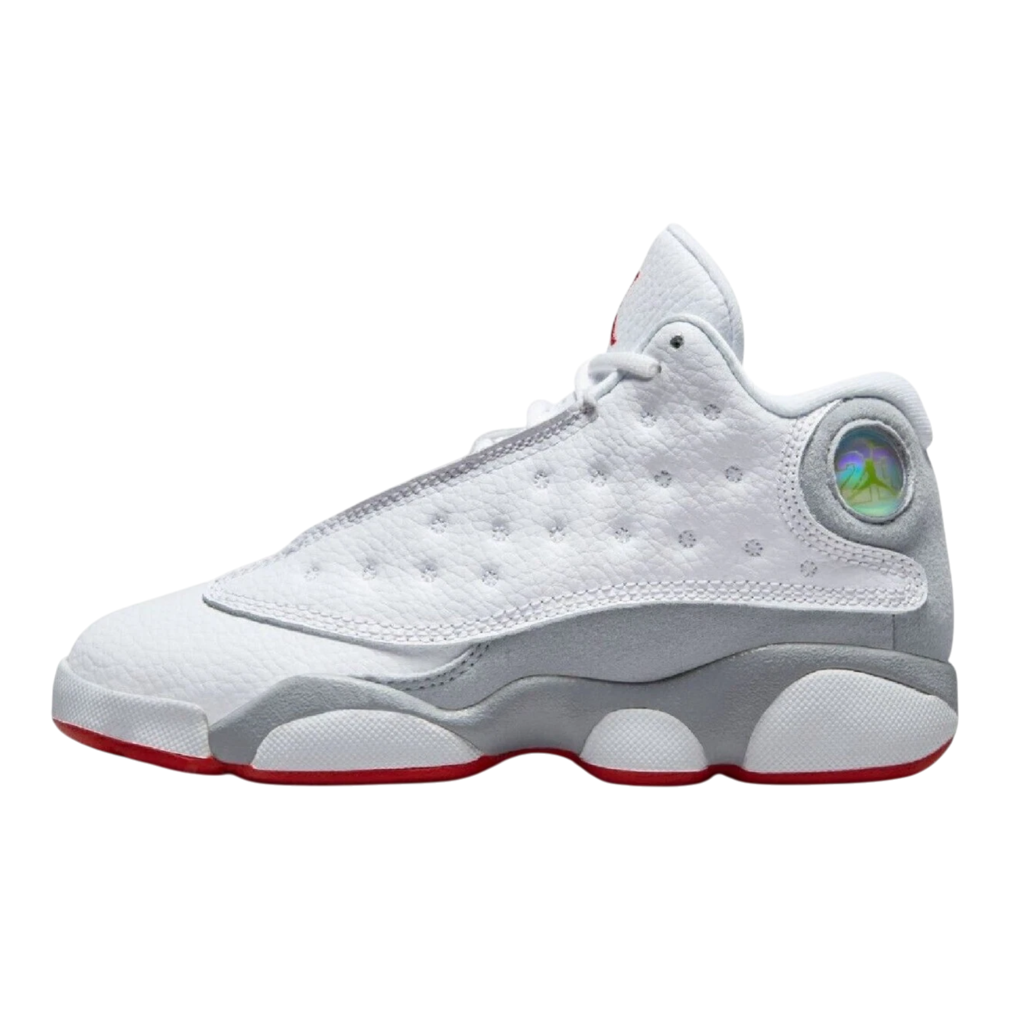 Jordan 13 Retro Kids Shoes White/True Red/Wolf Grey