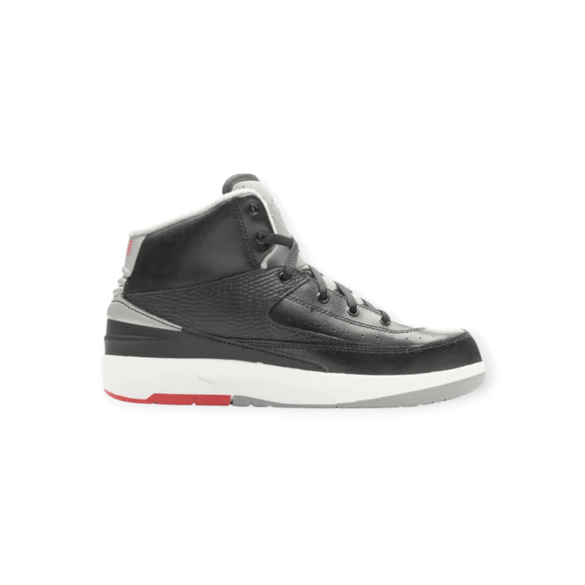 Air Jordan 2 Retro Sneaker Little Kids Black High Top Casual Shoes