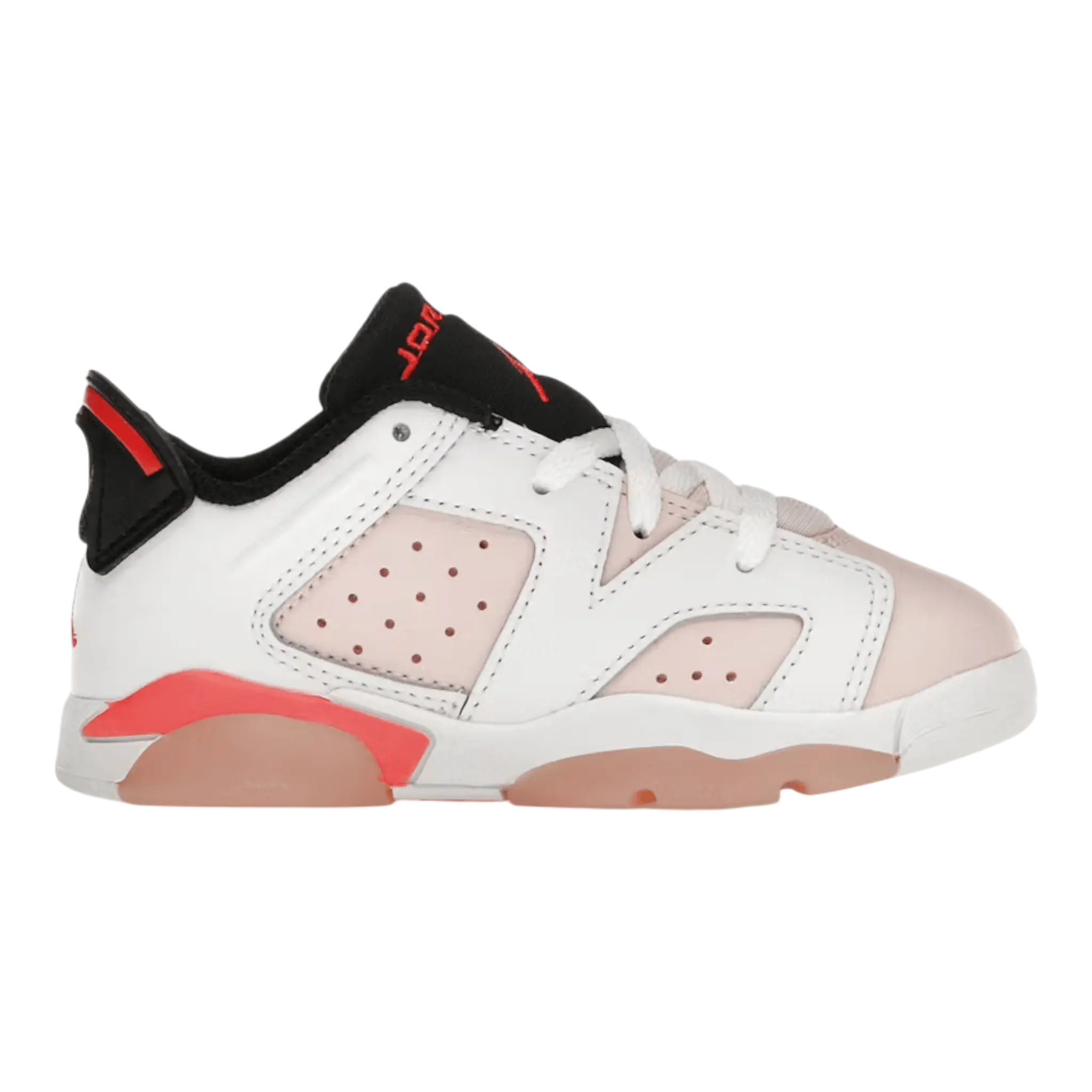 Jordan 6 Retro Low Toddler Shoes White/Infrared 23/Black/Atmosphere Jordan