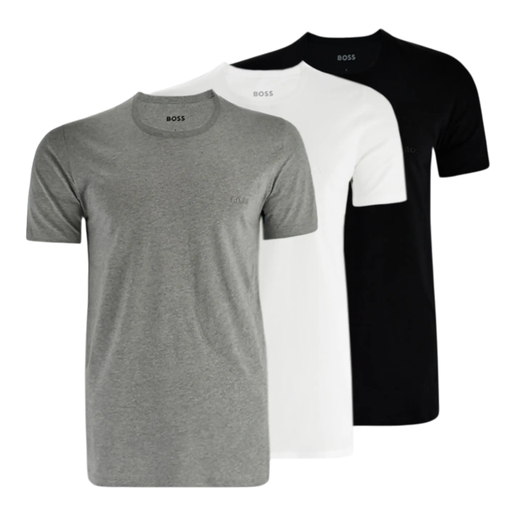 Boss 3-Pack Crew Neck Men’s T-Shirts White Boss