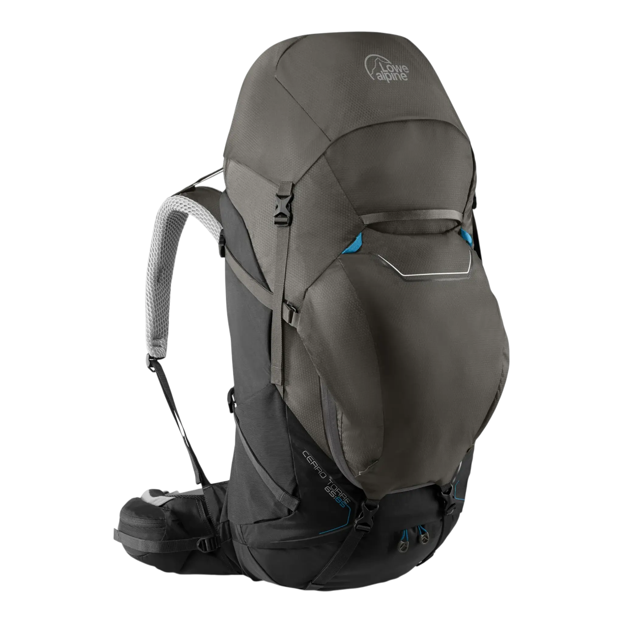 Lowe Alpine Cerro Torre 65:85 Trekking Pack Unisex Backpack Black/Grey Lowe Alpine