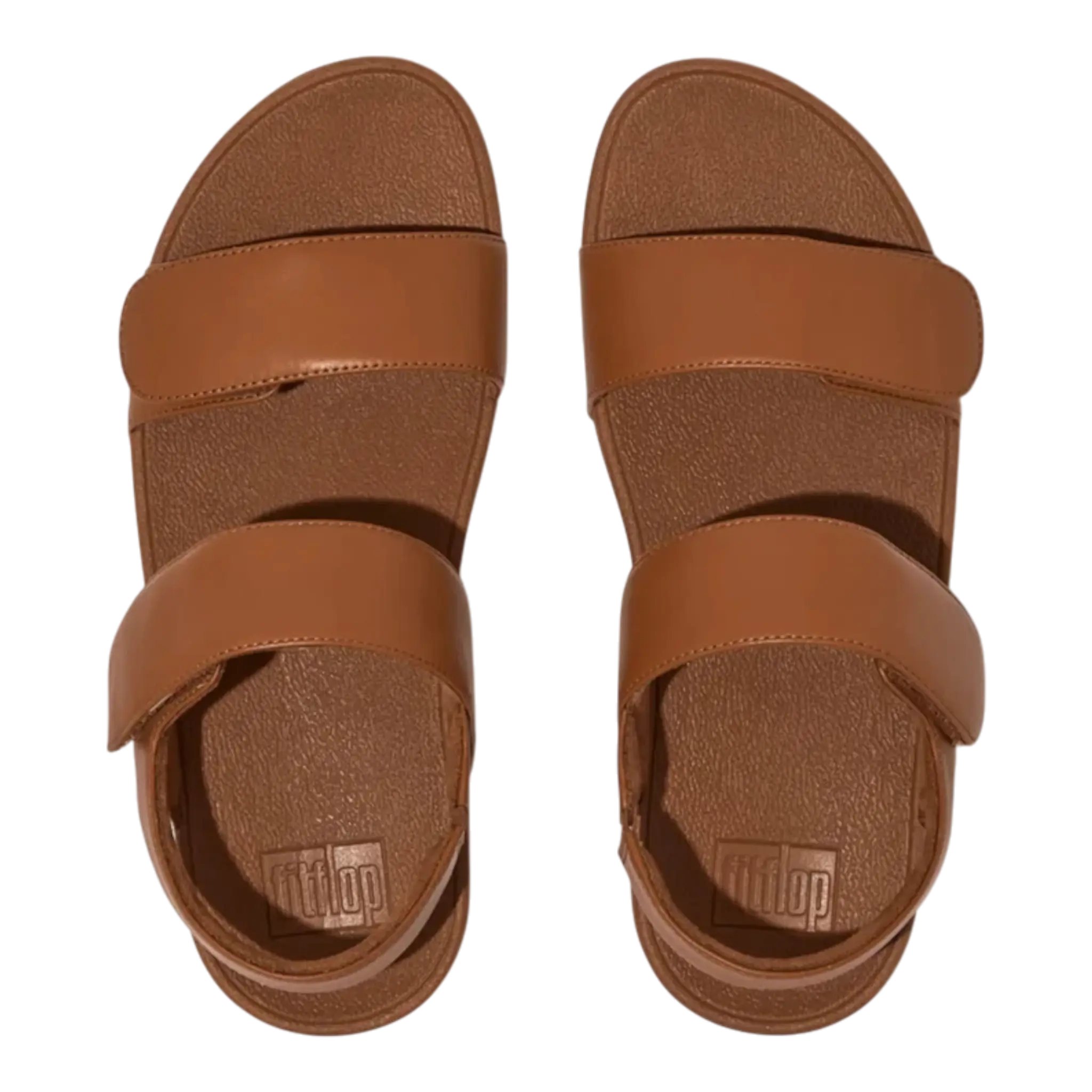 FitFlop Lulu Adjustable Leather Back Women’s Sandals – Light Tan FitFlop