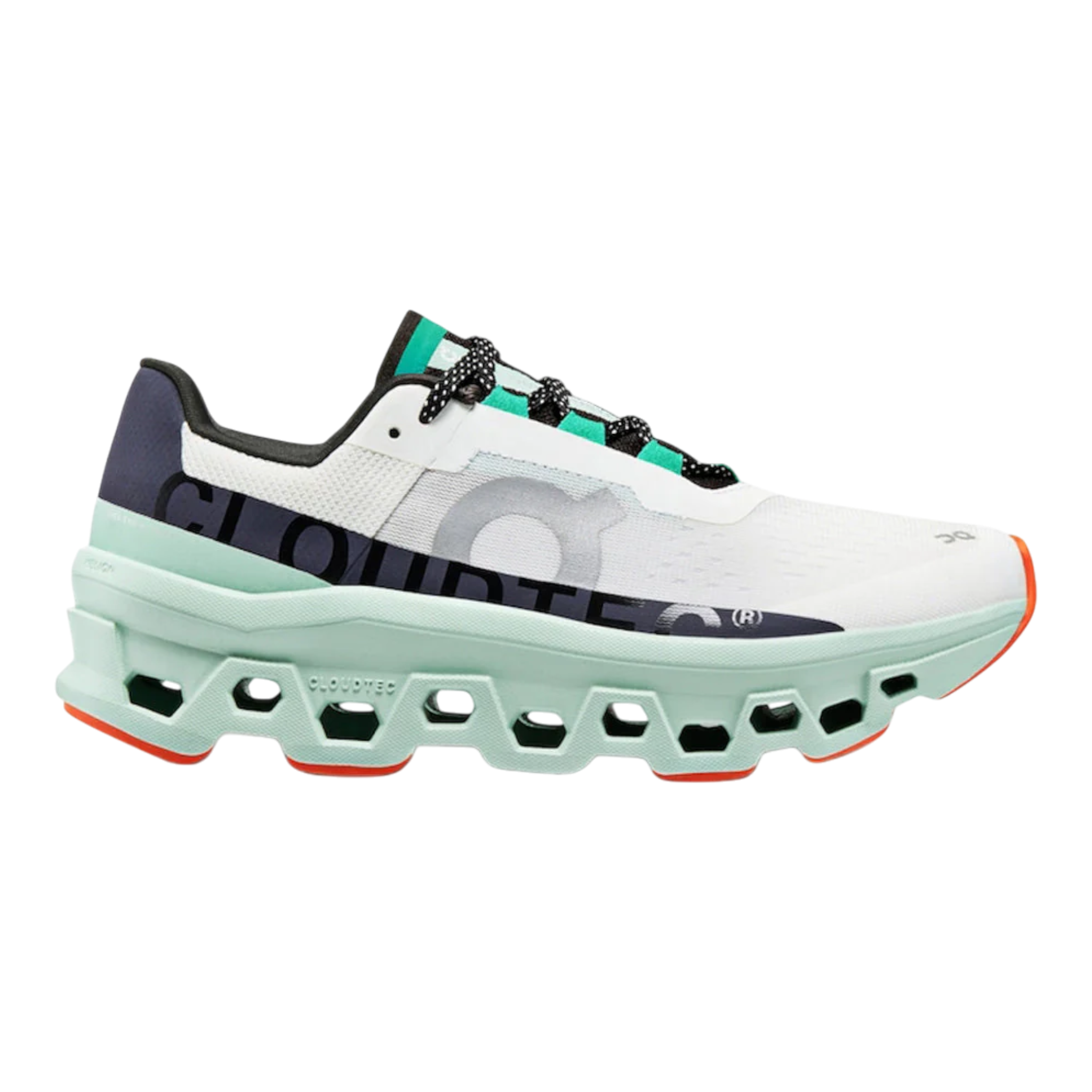 On Cloudmonster Men’s Max-Cushion Running Shoes Undyed White/Creek