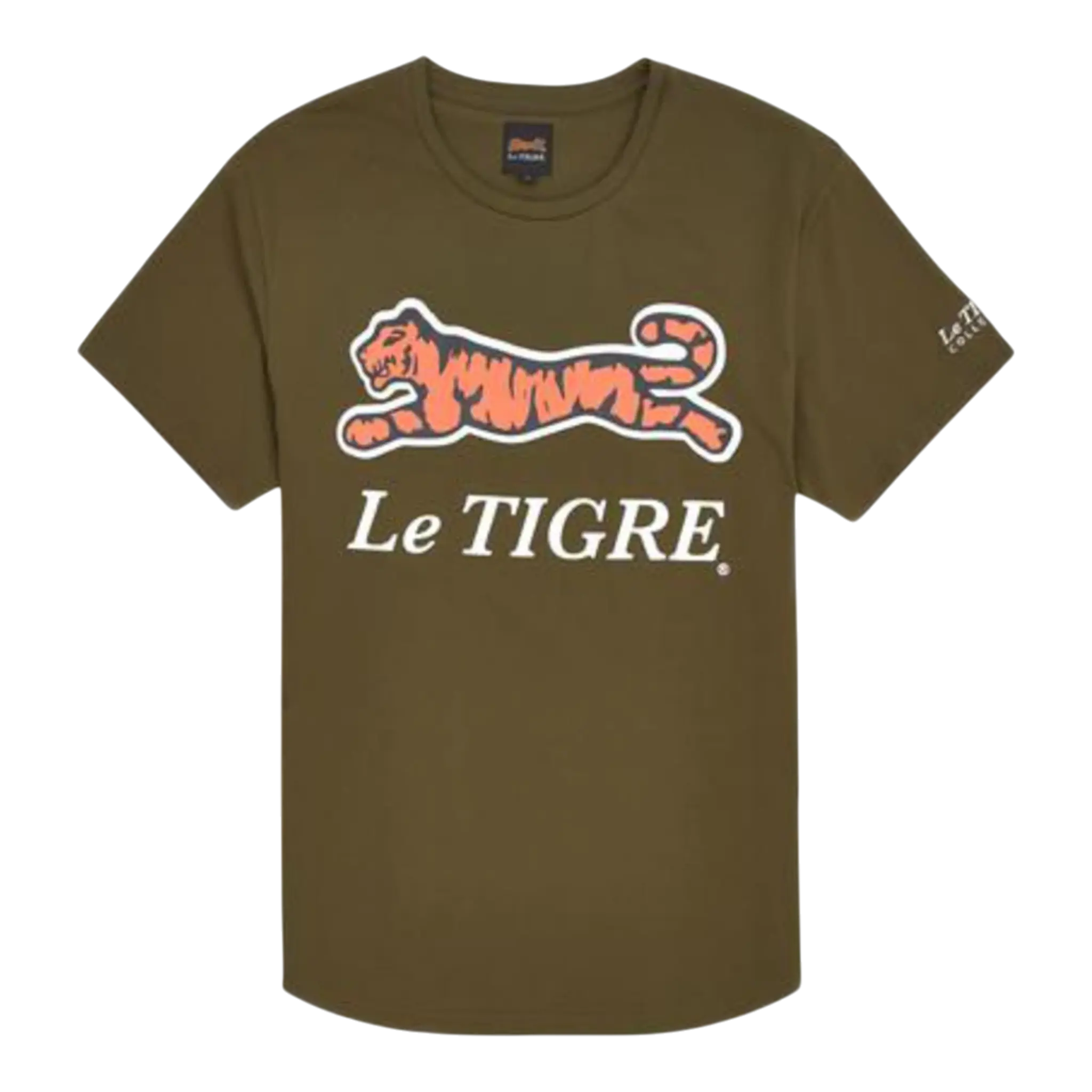 Le Tigre Classic Logo Men’s T-Shirt – Green Le Tigre