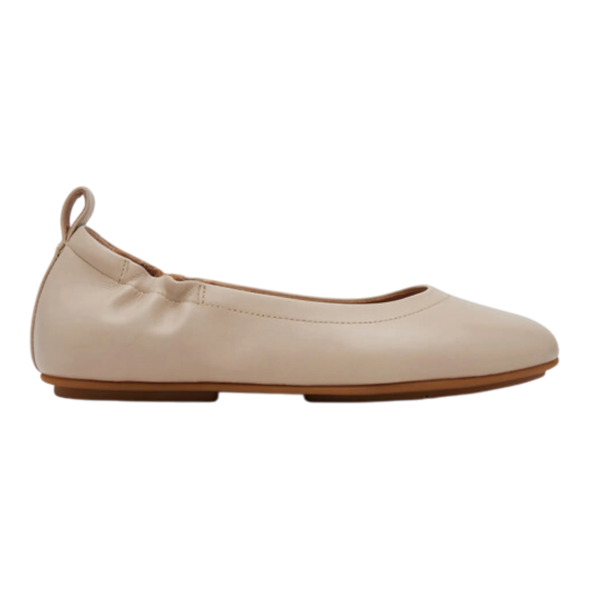 FitFlop Allegro Women’s Ballerina Flat – Stone Beige Leather FitFlop