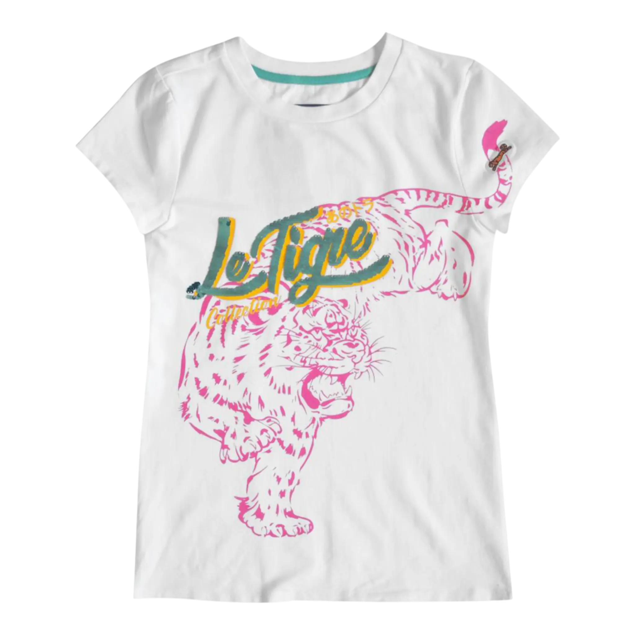 Le Tigre Mia Sequence T-Shirt Women’s – White/Pink Le Tigre