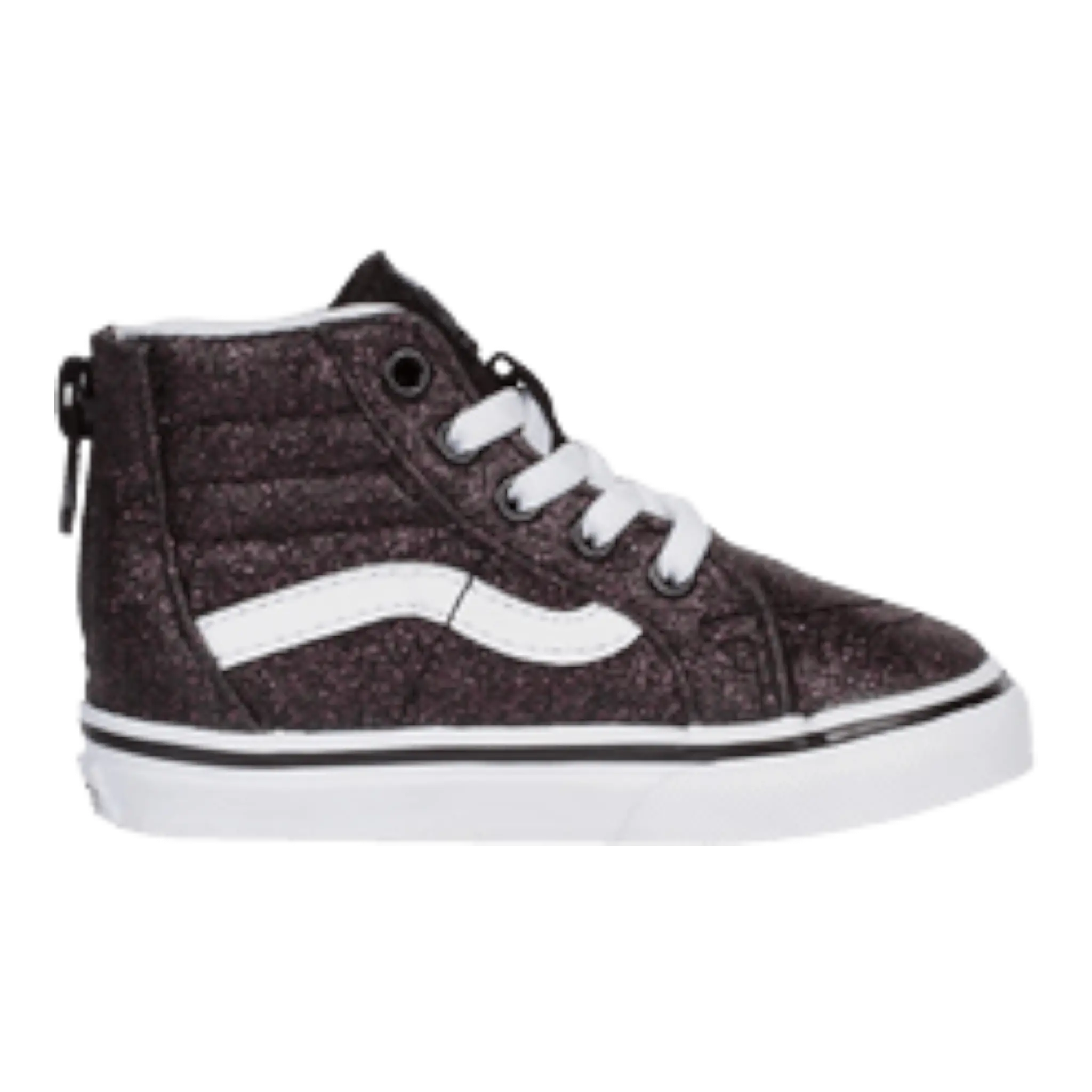 Vans Sk8-Hi Zip TD Toddler ‘Glitter Stars’ – Black/White Vans