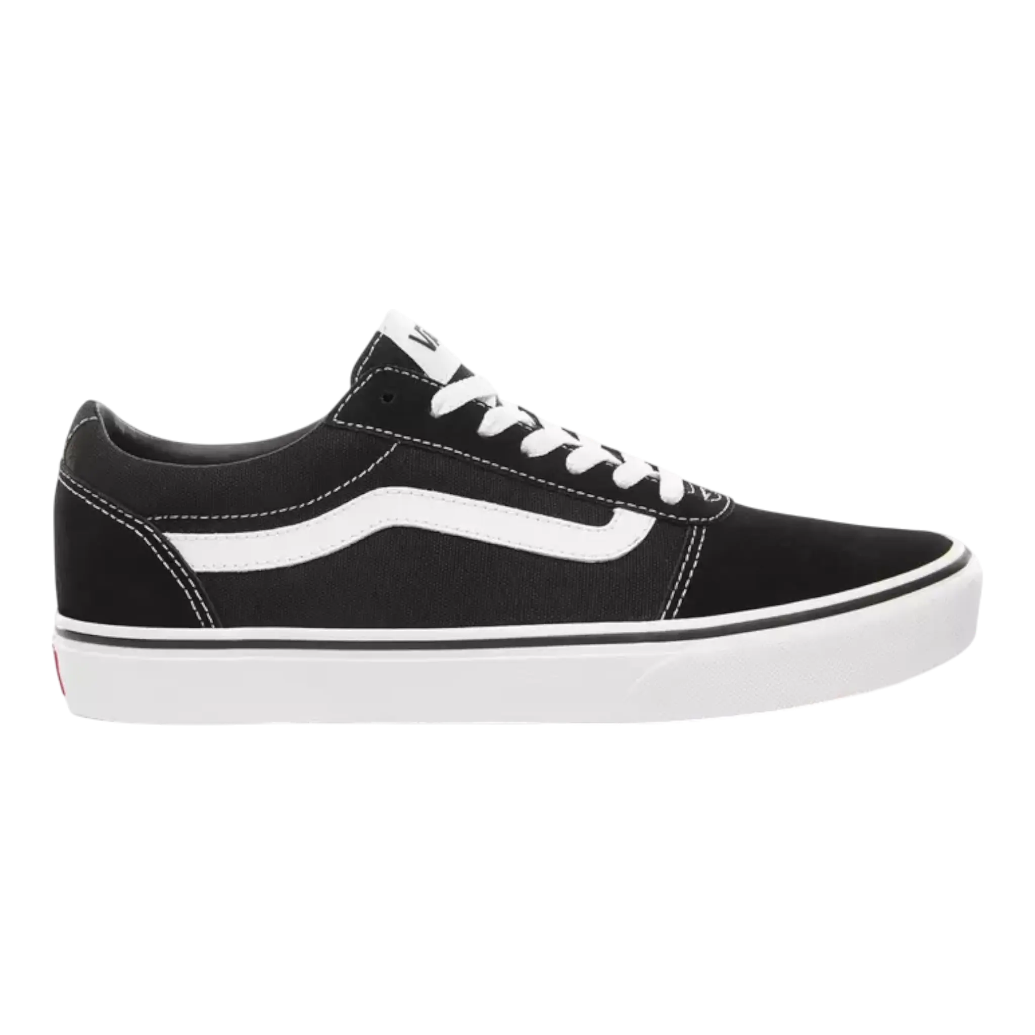 Vans Ward Unisex Kids Canvas Shoes – Black/White Vans
