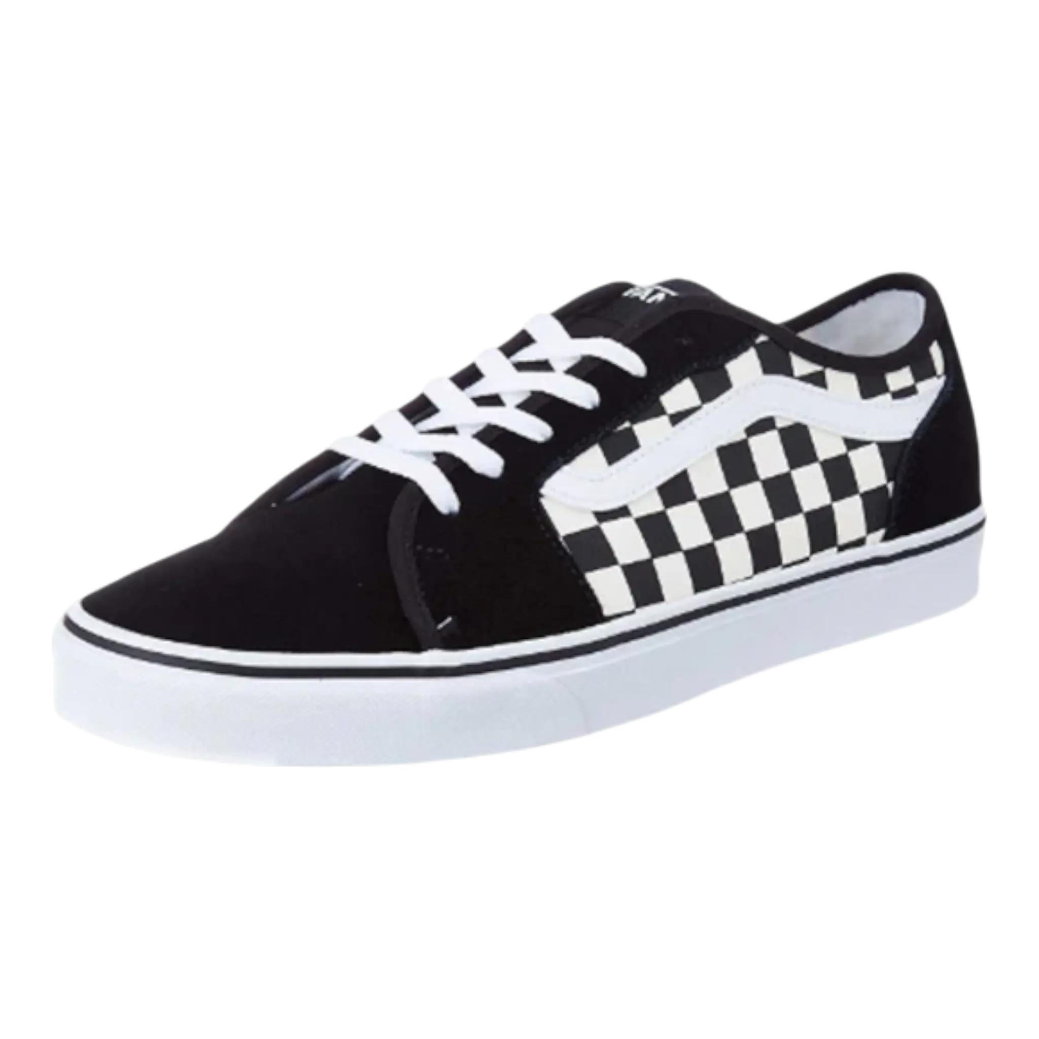 Vans Filmore Decon Men’s Skate Shoes – Black/White Leather Checkerboard Vans