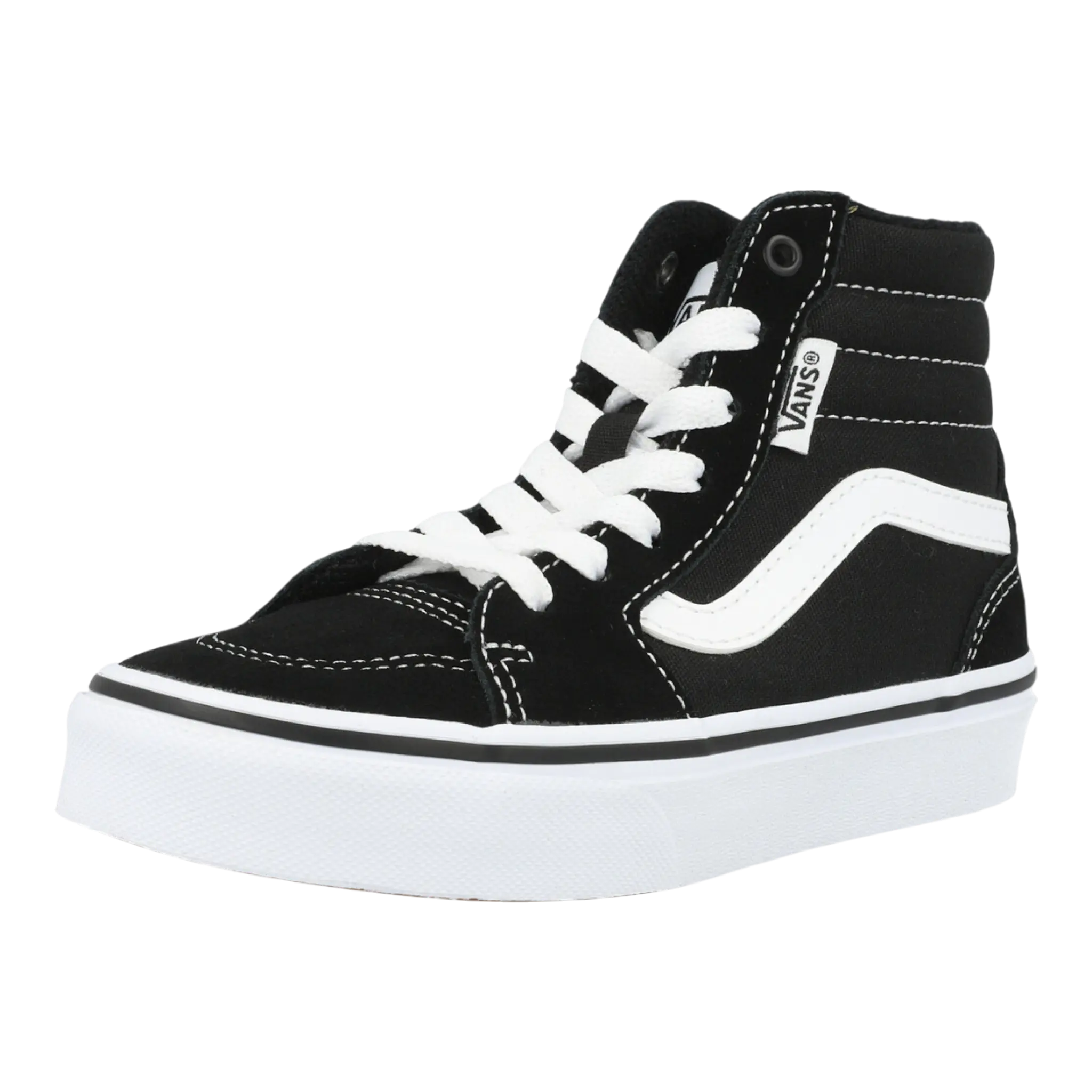 Vans Filmore Hi Men’s Skate Shoes – Black/White Canvas Vans