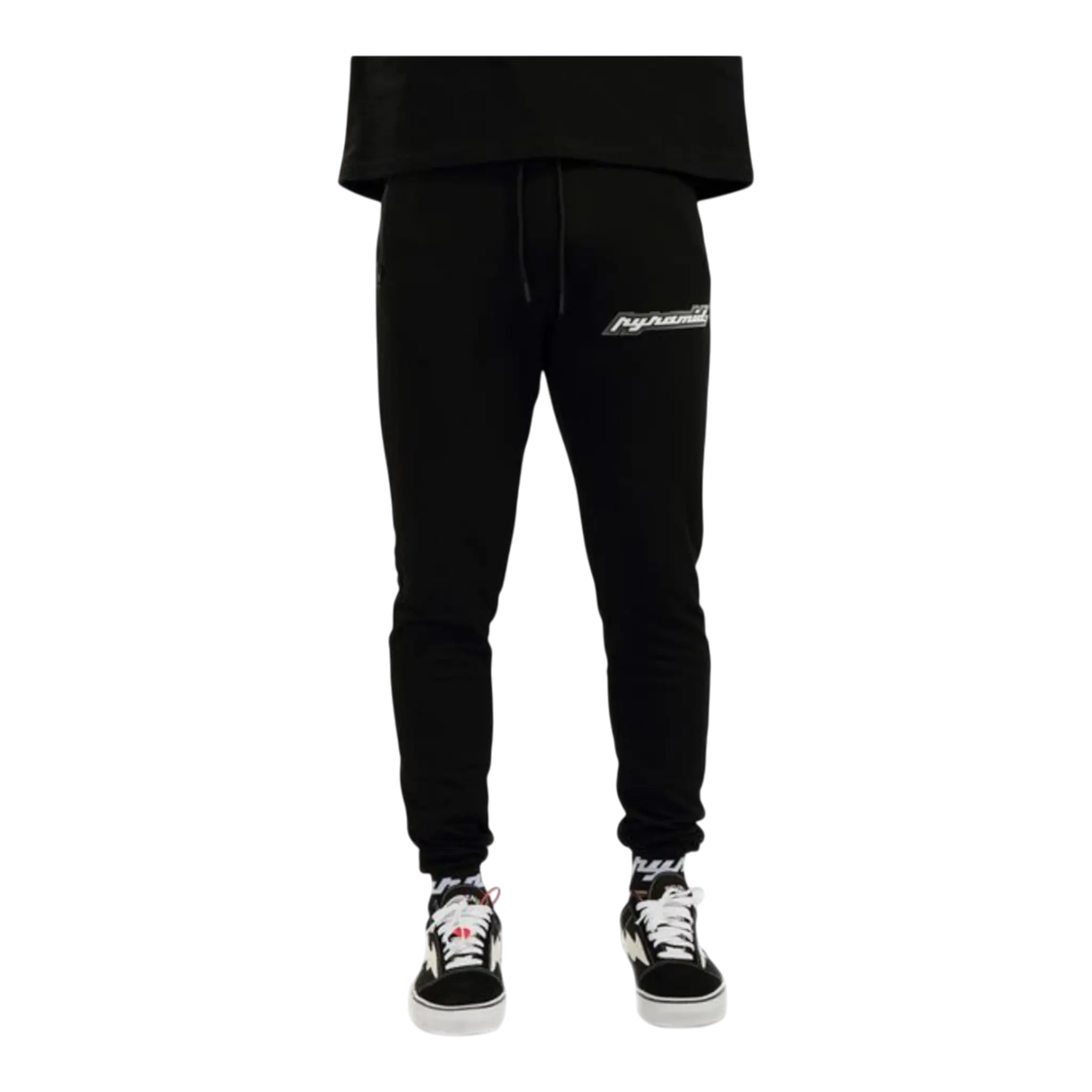 Black Pyramid Core 3D Rubber Patch Men’s Jogger Pants – Black/White Black Pyramid