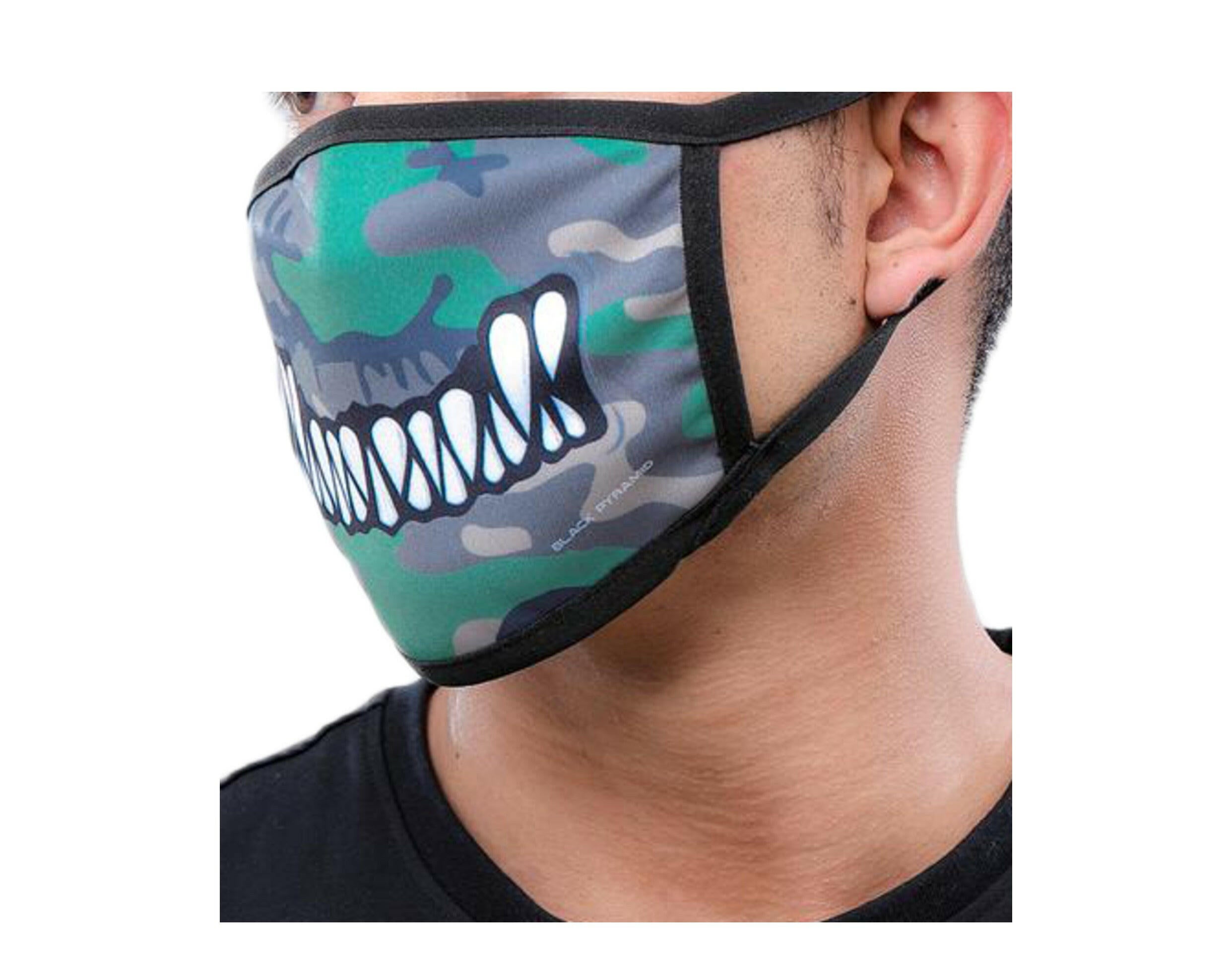 Black Pyramid Monster Bite Face Mask.