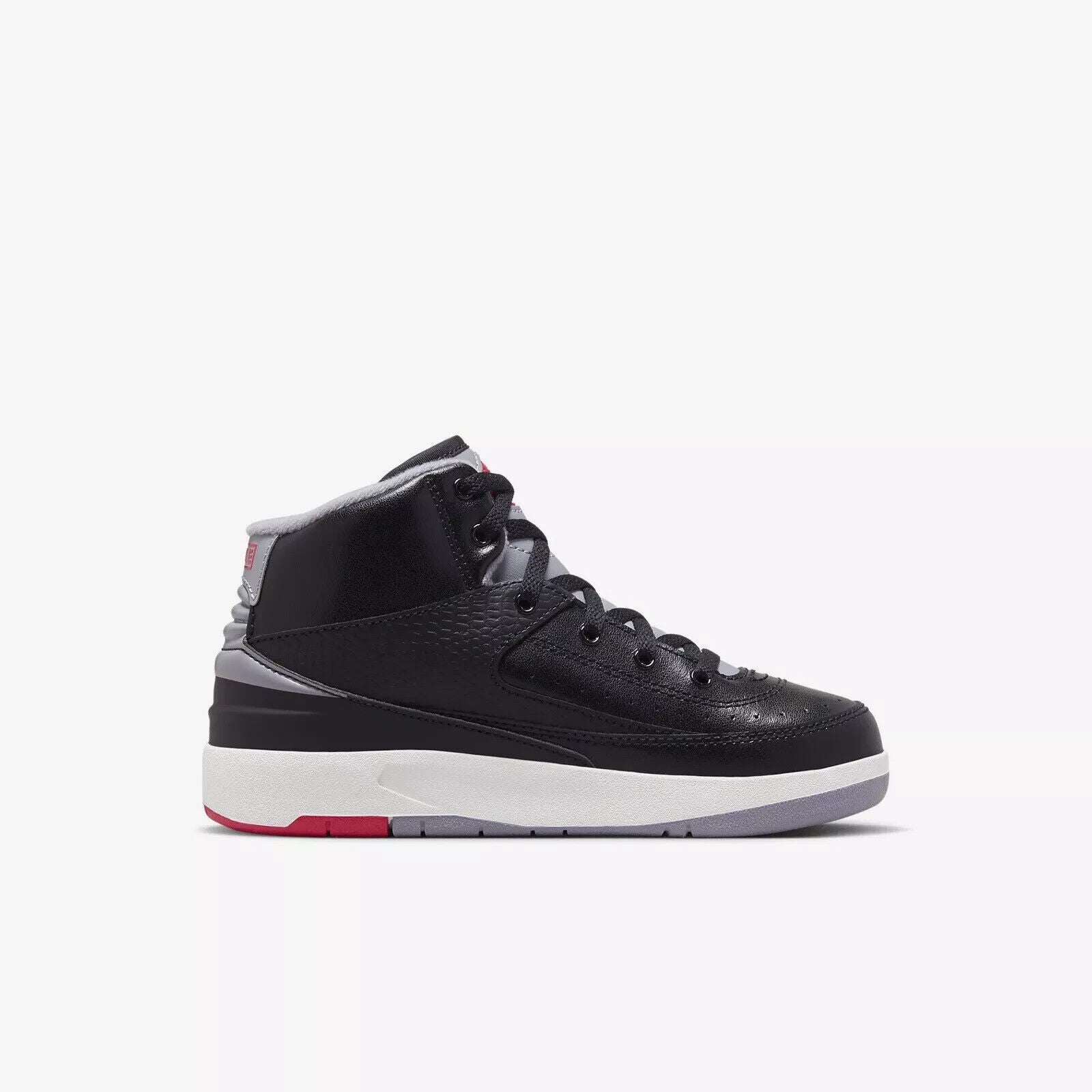 Nike Air Jordan 2 Retro Sneaker Kids 11 Black Cement Basketball Shoes