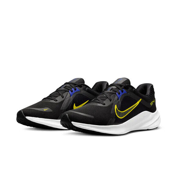 Nike Quest 5 Sneakers Men's Black Yellow White Low Top Running Shoes