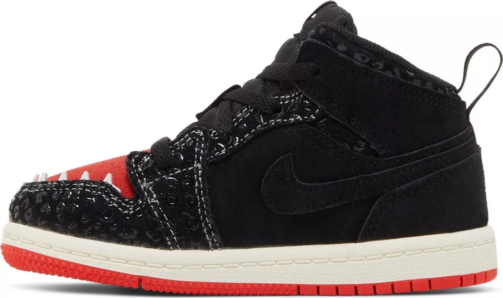 Nike Air Jordan 1 Mid SE 'Siempre Familia' Kids Black Sneaker Lace-up