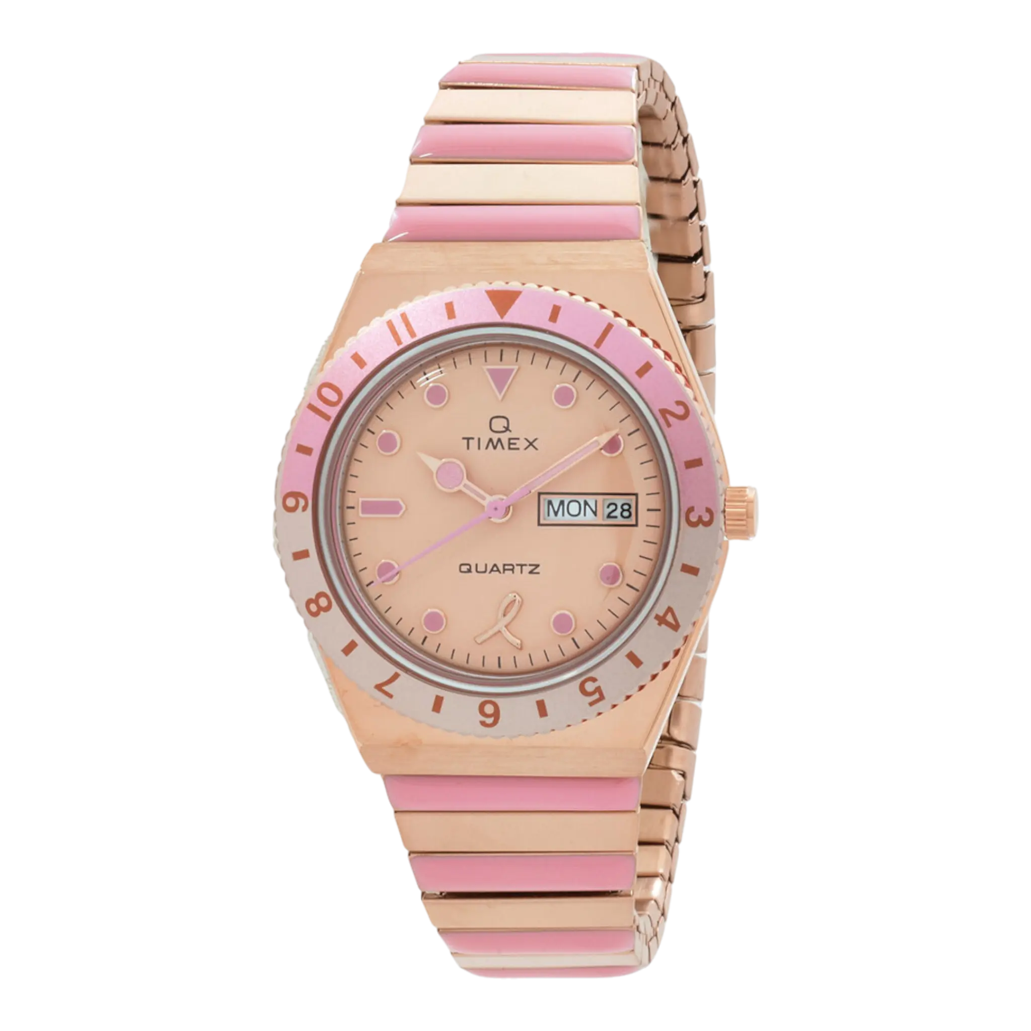 Timex Q x BCRF 36mm Stainless Steel Expansion Band Women's Watch Timex
