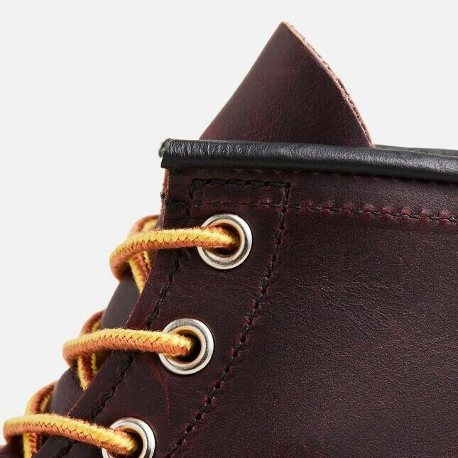 Red Wing Classic Moc 8847 Mens Black Cherry Excalibur Leather 6" Lifestyle Boots.