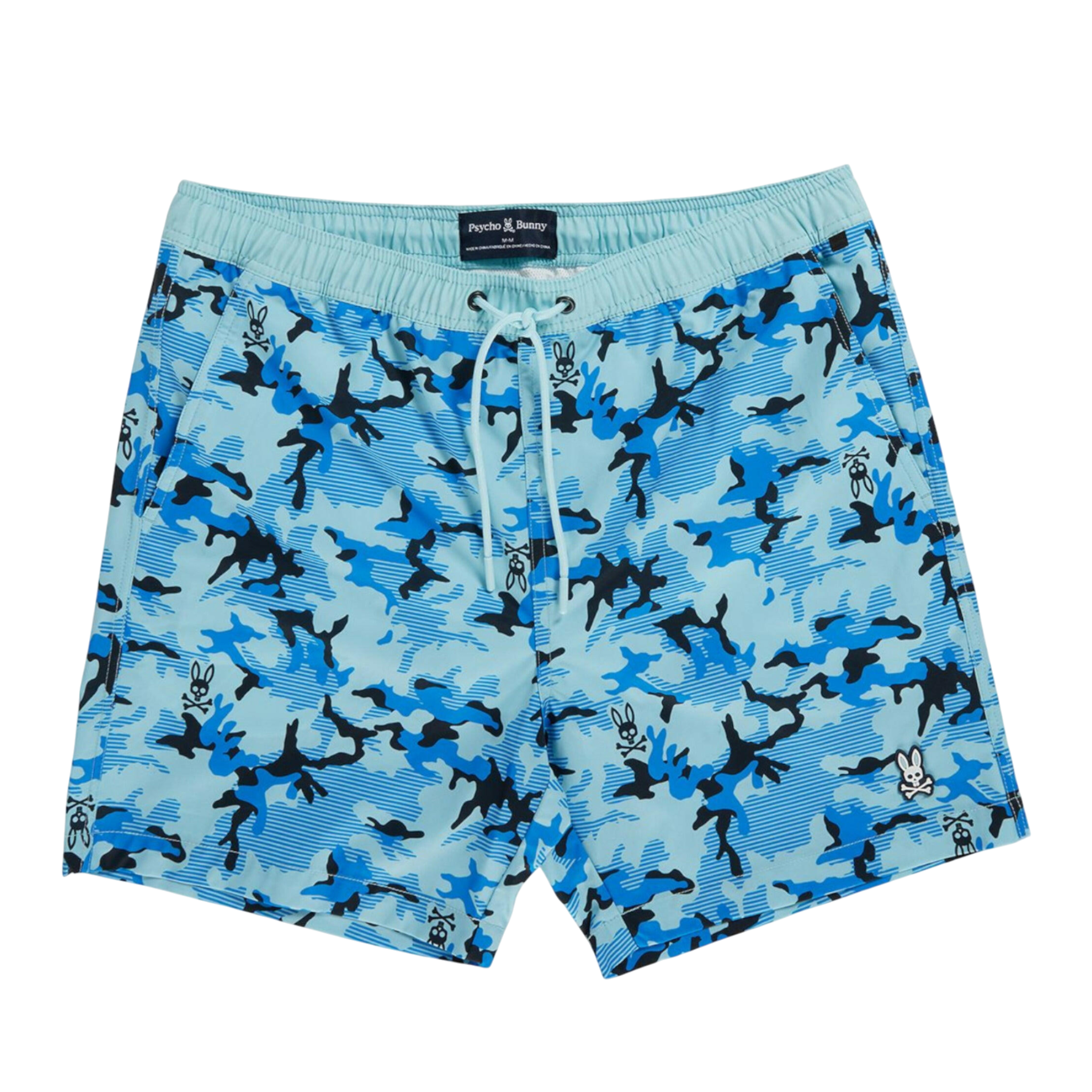 Psycho Bunny Rye All Over Print Men's Swim Trunks Psycho Bunny