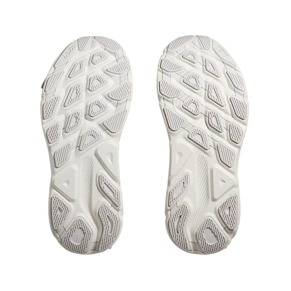 Hoka One One Clifton 9 Sneakers Kids White Lace Up Running Shoes