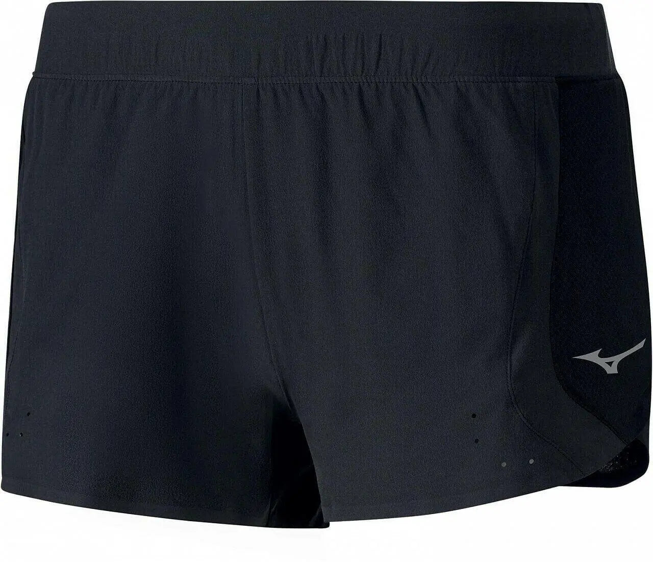 Mizuno Aero 2.5 Running Shorts Women's Black Polyester Drawstring.