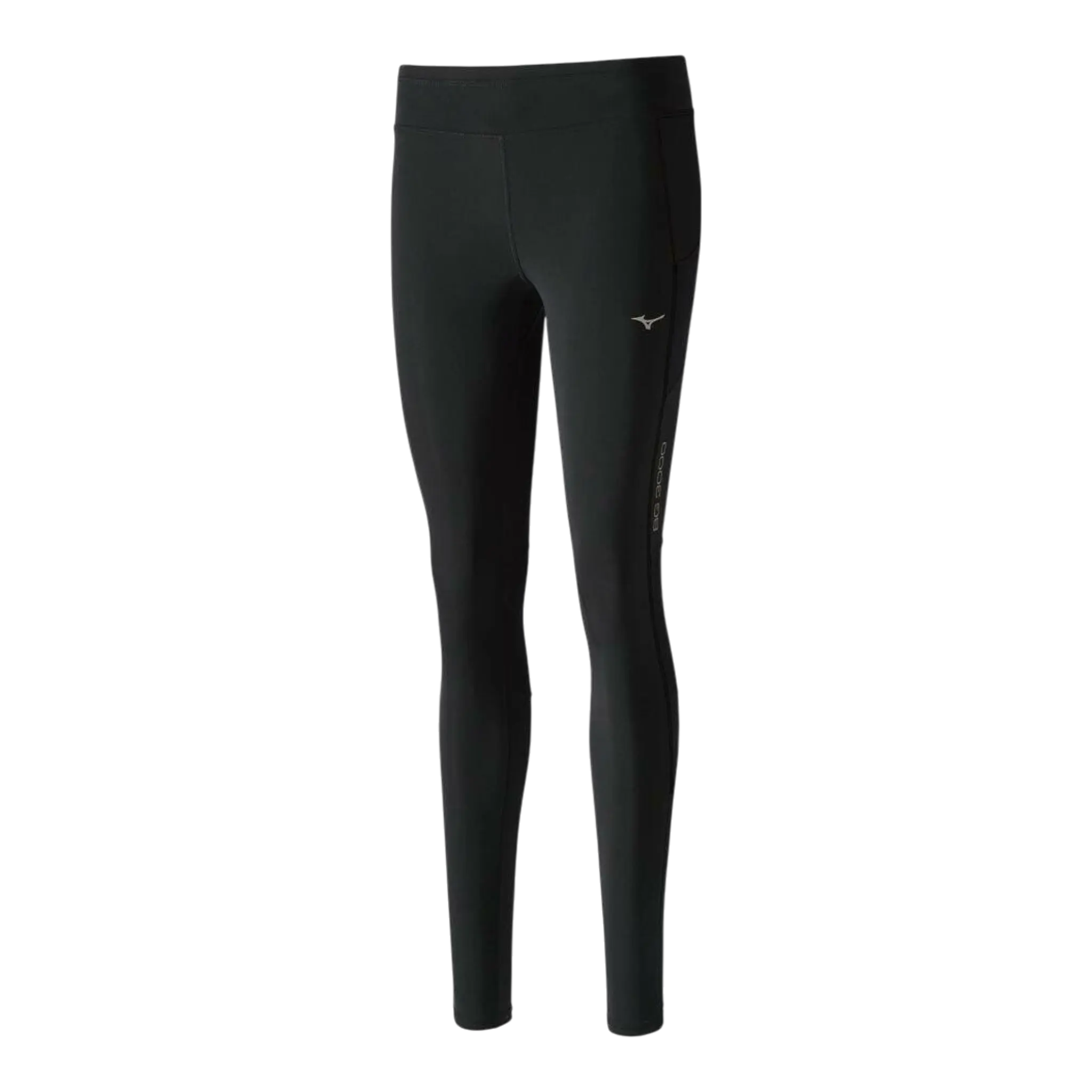 Mizuno BG3000 Running Pants Women's Black Polyester Long Zip Pocket Mizuno