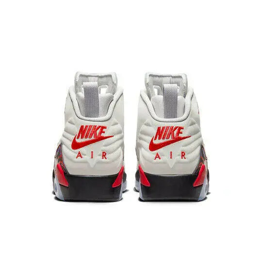 Air Jordan MVP Sneakers Men's Neutral Gray Leather Basketball Shoes.