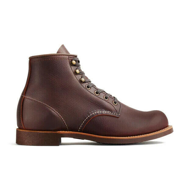 Red Wing Blacksmith 3340 Men's Brown Oil Slick Leather Round Toe 6-Inch Boots.