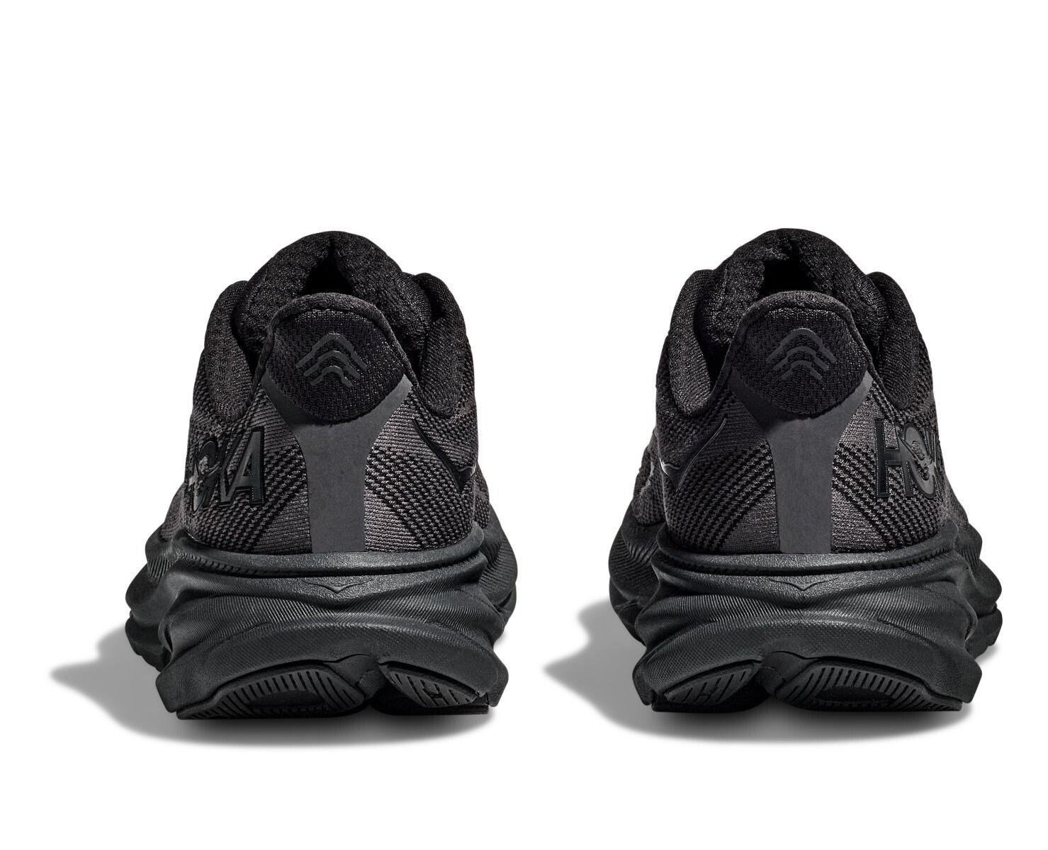 Hoka One One Clifton 9 1127895-BBLC Sneakers Men's Black Lace-Up Running Shoes