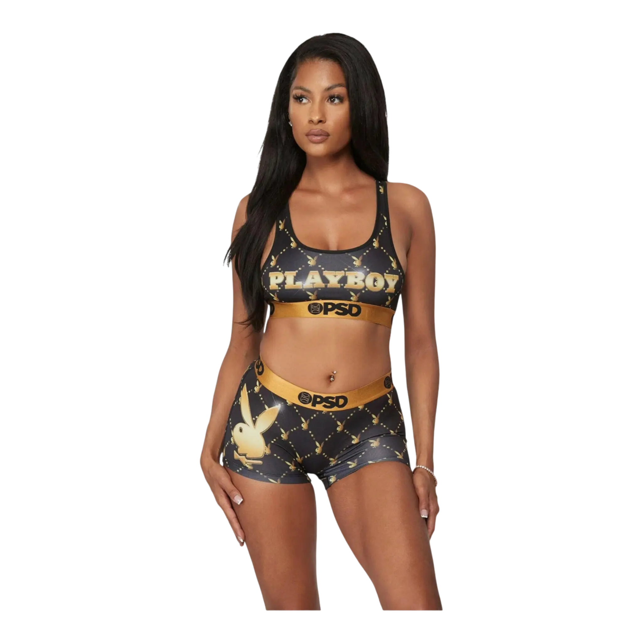 PSD x Playboy Monogram Lux Women's Sports Bra PSD