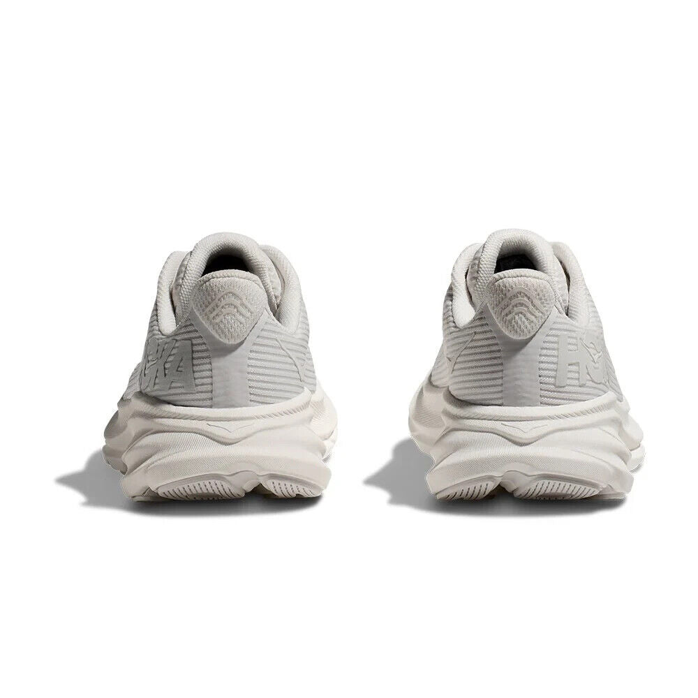 Hoka One One Clifton 9 Sneakers Kids White Lace Up Running Shoes