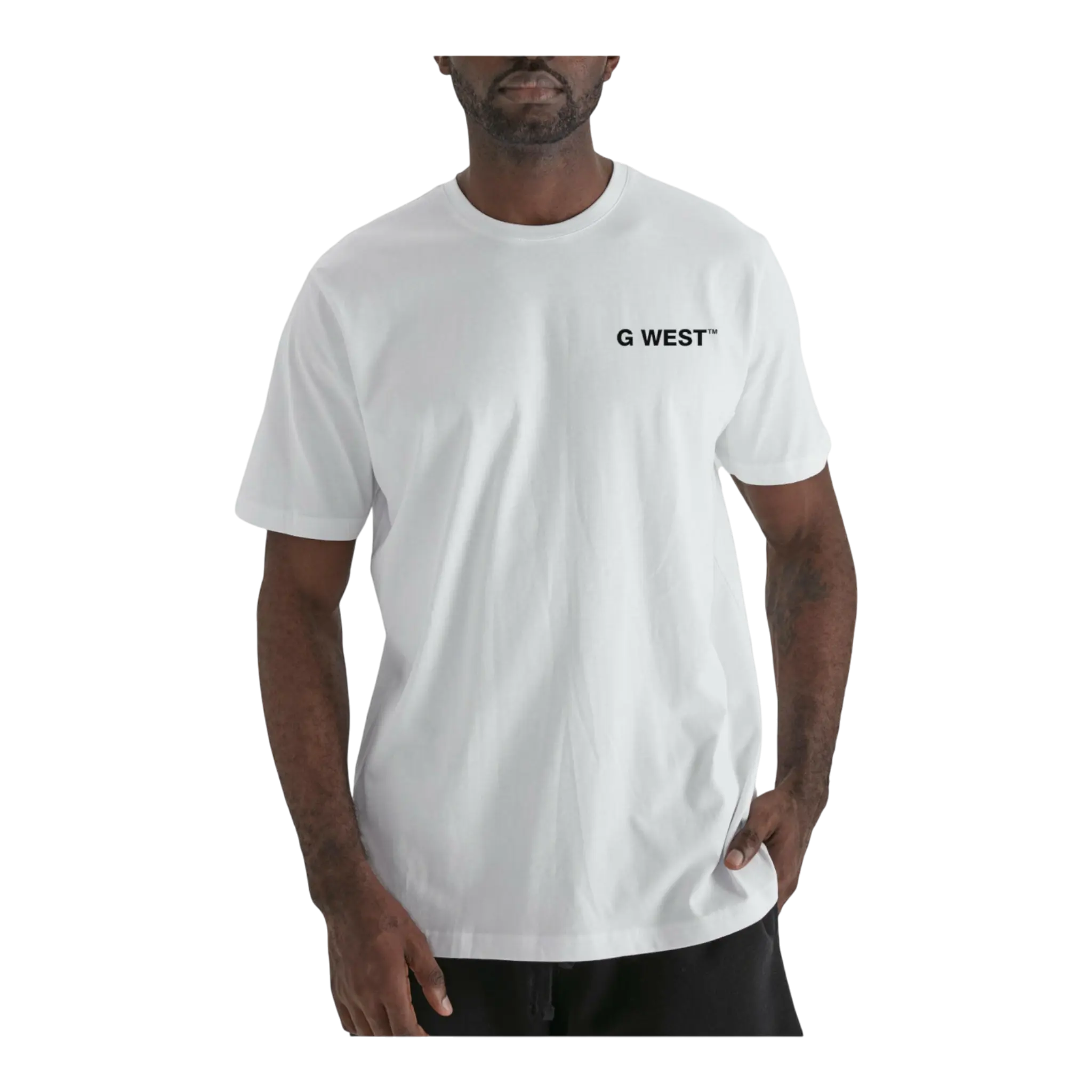 G West NYC Bagel & Donut Graphic Crew Neck Men's T-Shirt G West
